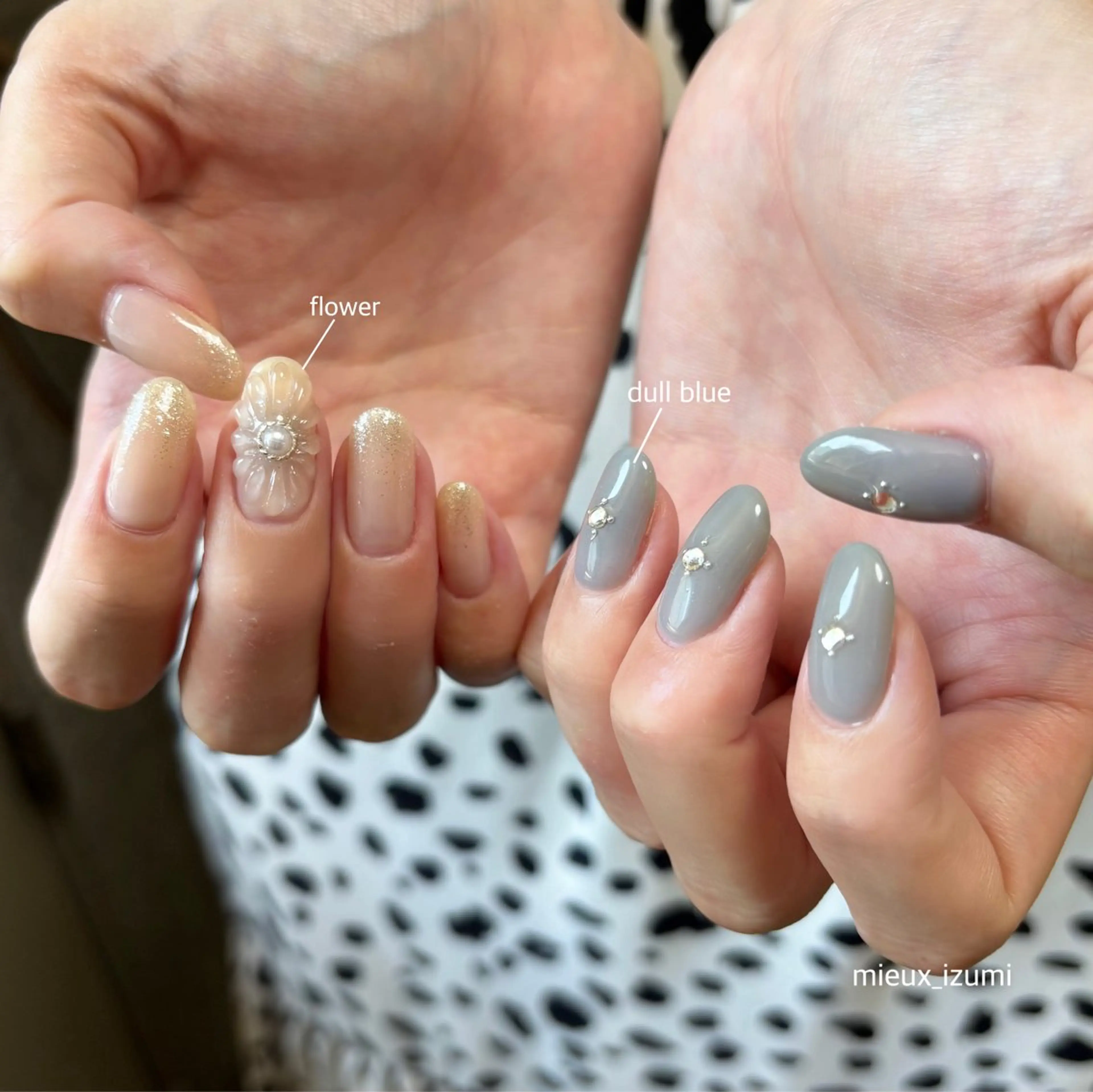 ネイル ハンドネイル フットネイル mieux IZUMiのネイルデザイン