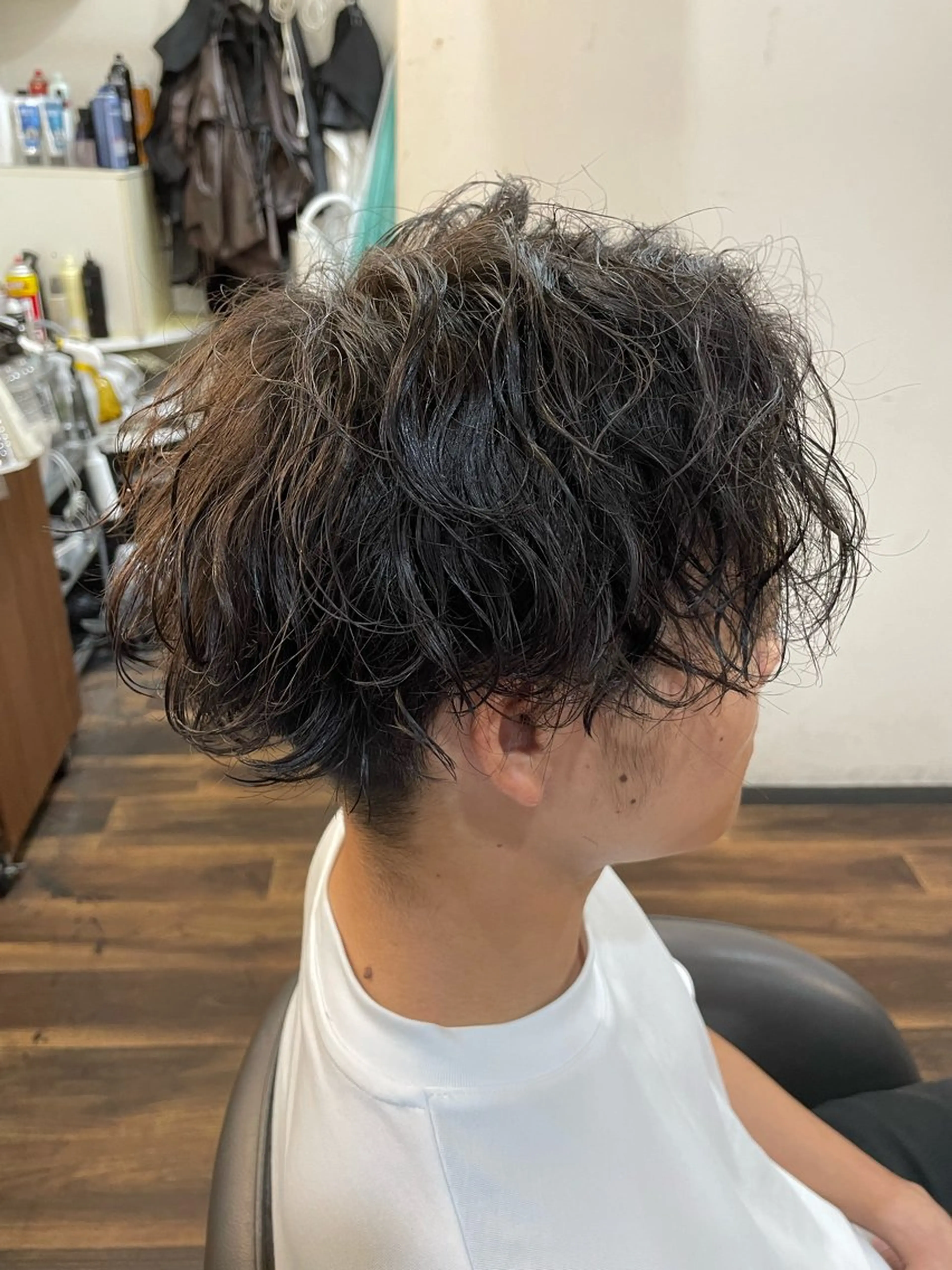 パーマ メンズ メンズパーマ 波巻きパーマ カット パーマ Leggu所属・木田 智大のヘアスタイル