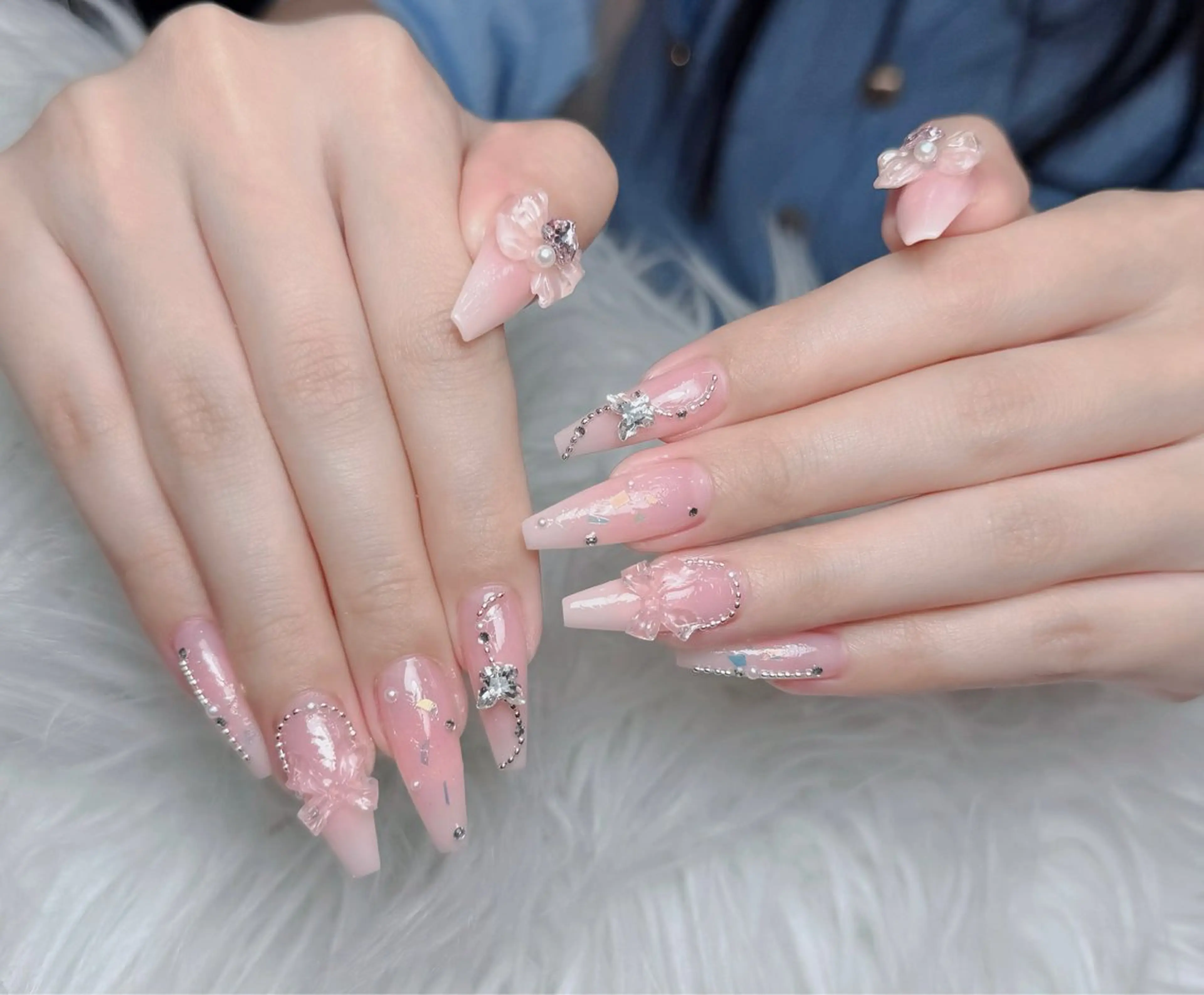 ネイル アートネイル 韓国ネイル 持ち込み ワンホンネイル ハンドネイル Lenie Nail Salonのネイルデザイン