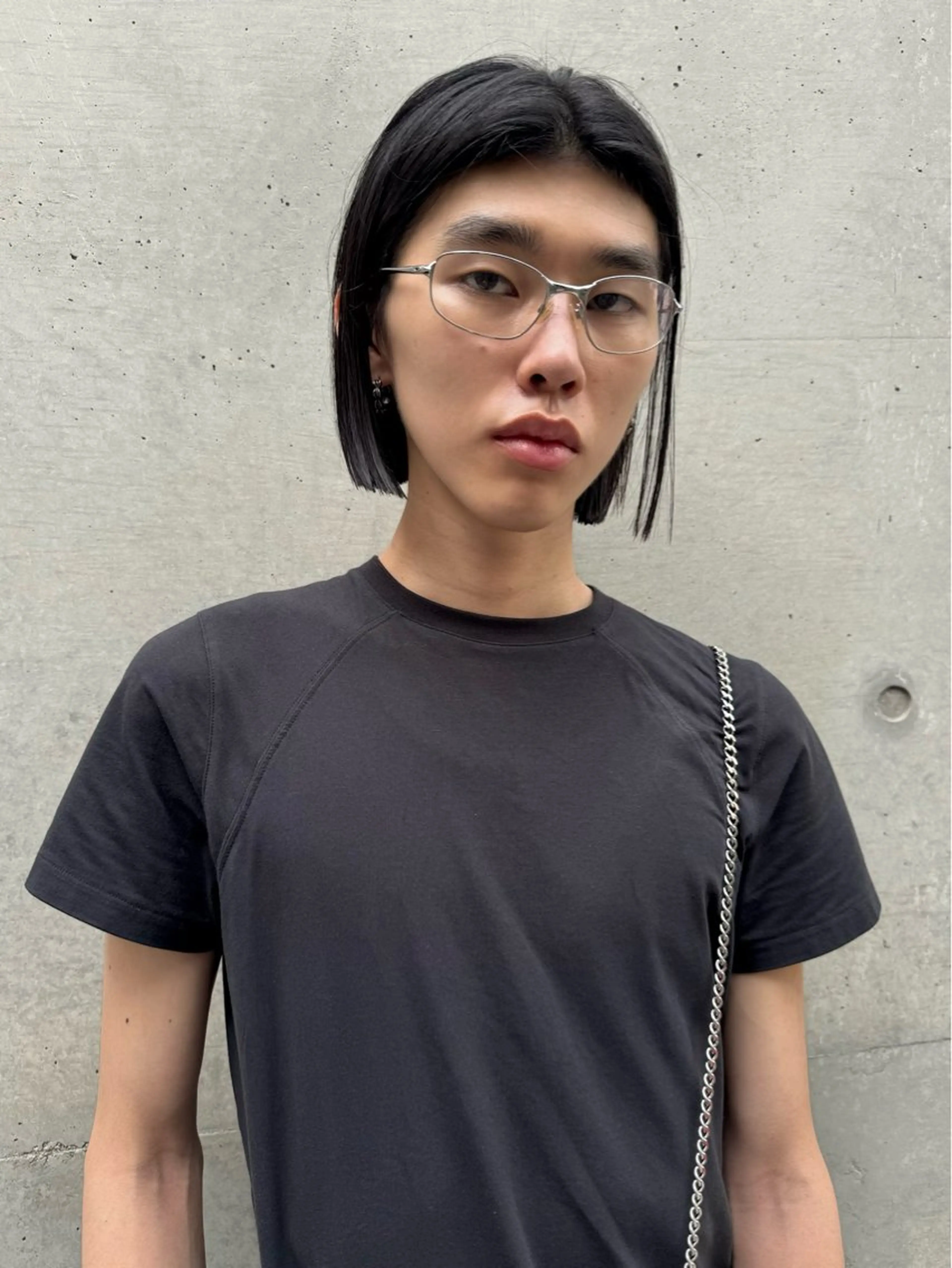 ミディアム メンズ ボブ カット 神田橋 翔太郎のヘアスタイル