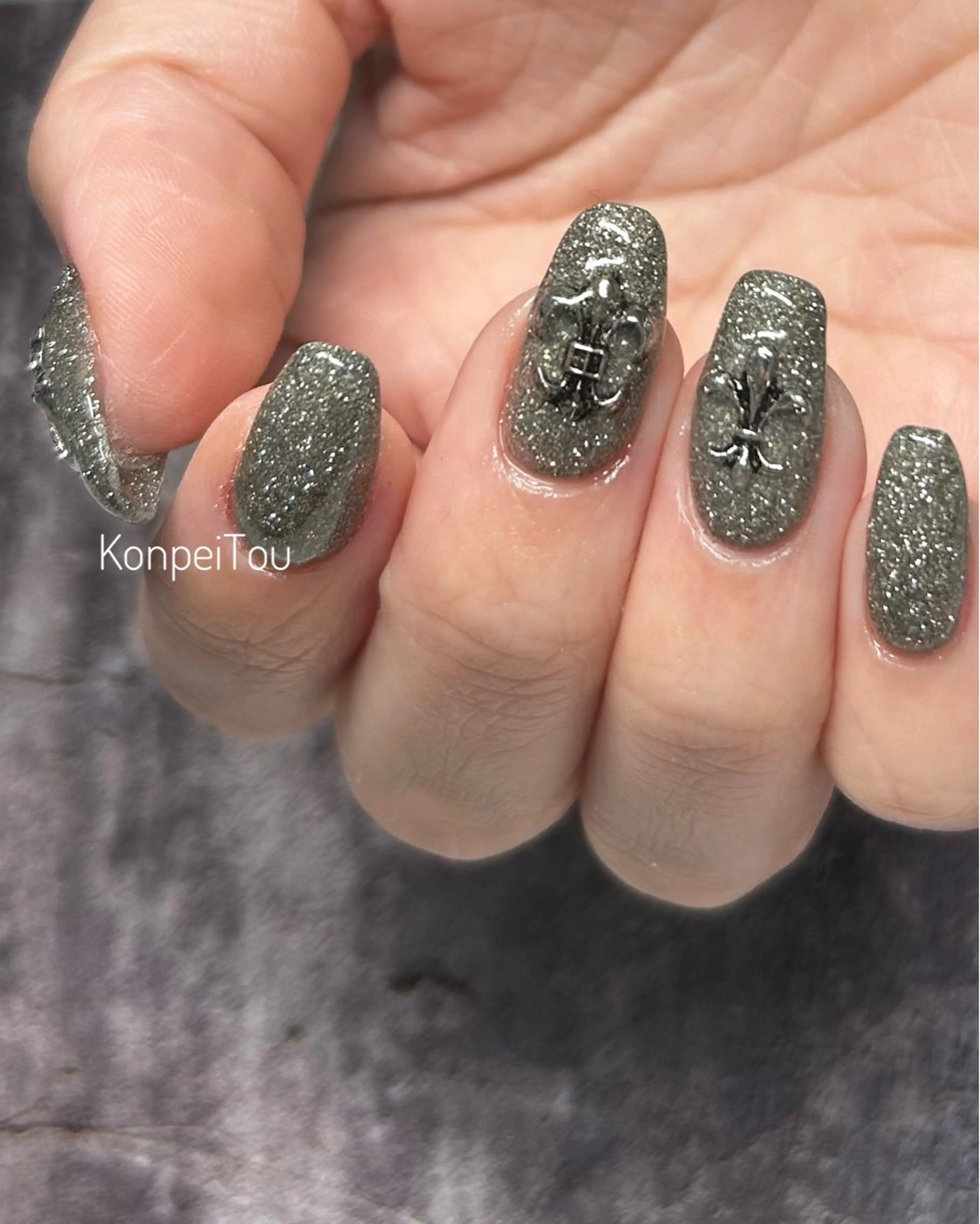 ネイル フラッシュネイル ハンドネイル おうちのネイルサロン　konpeiTou〜こんぺいとう〜所属・おうちのネイルサロン KonpeiTouのネイルデザイン