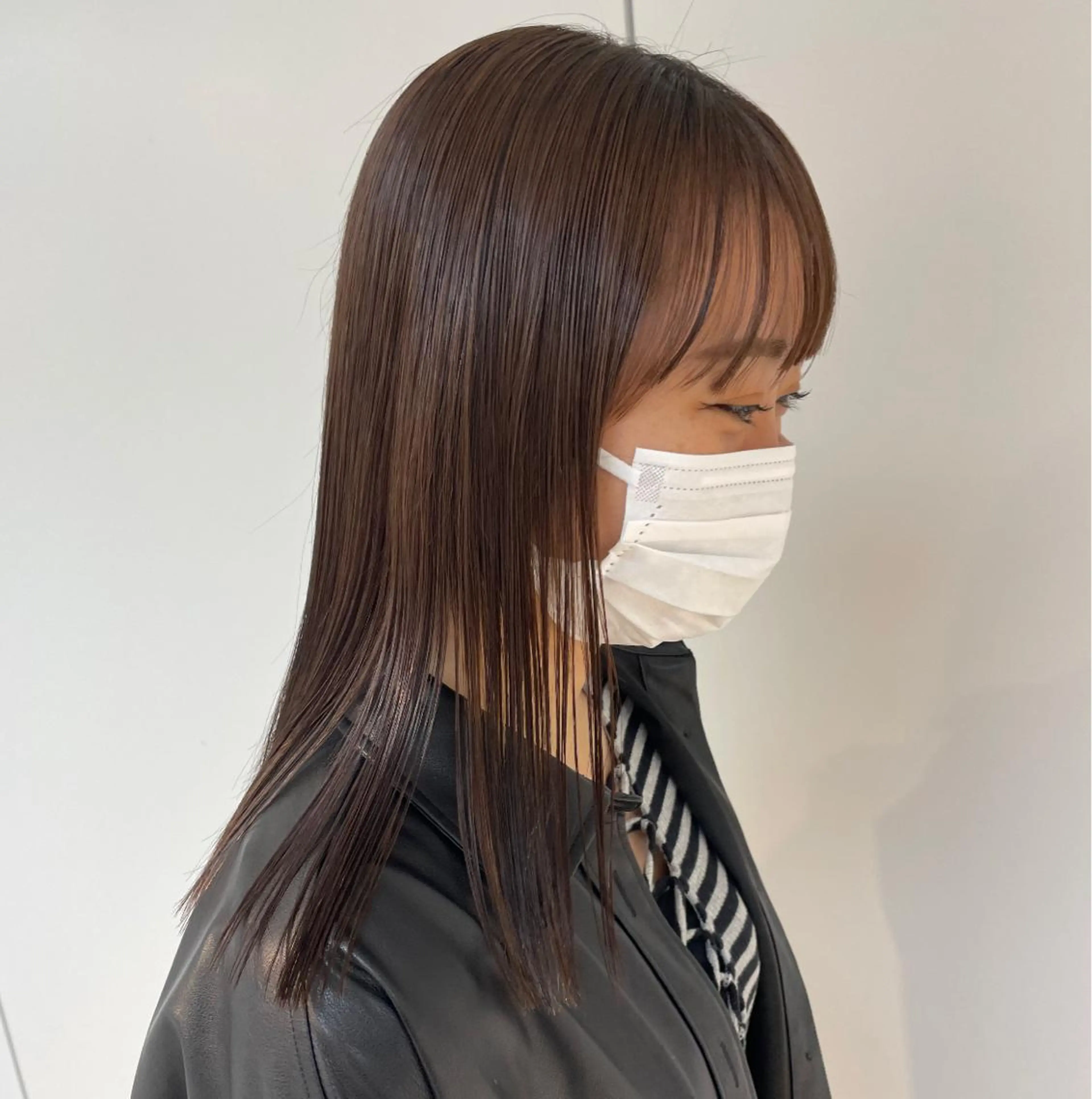 セミロング くせ毛 縮毛矯正 🍮中山詩乃🍮顔 まわりデザイン◎のヘアスタイル