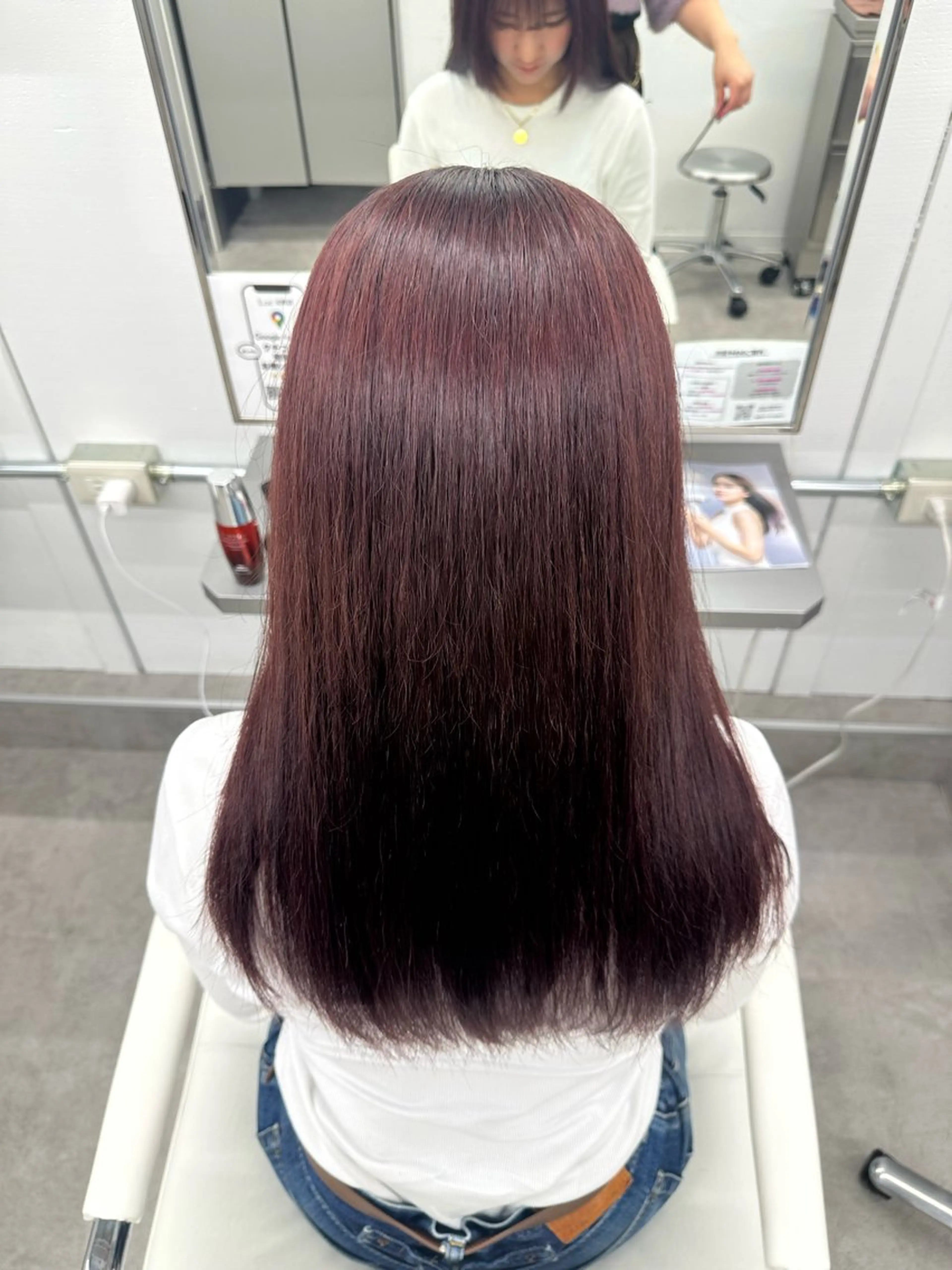 セミロング カラー レッドカラー 🌟モデル募集 /さら🩷のヘアスタイル