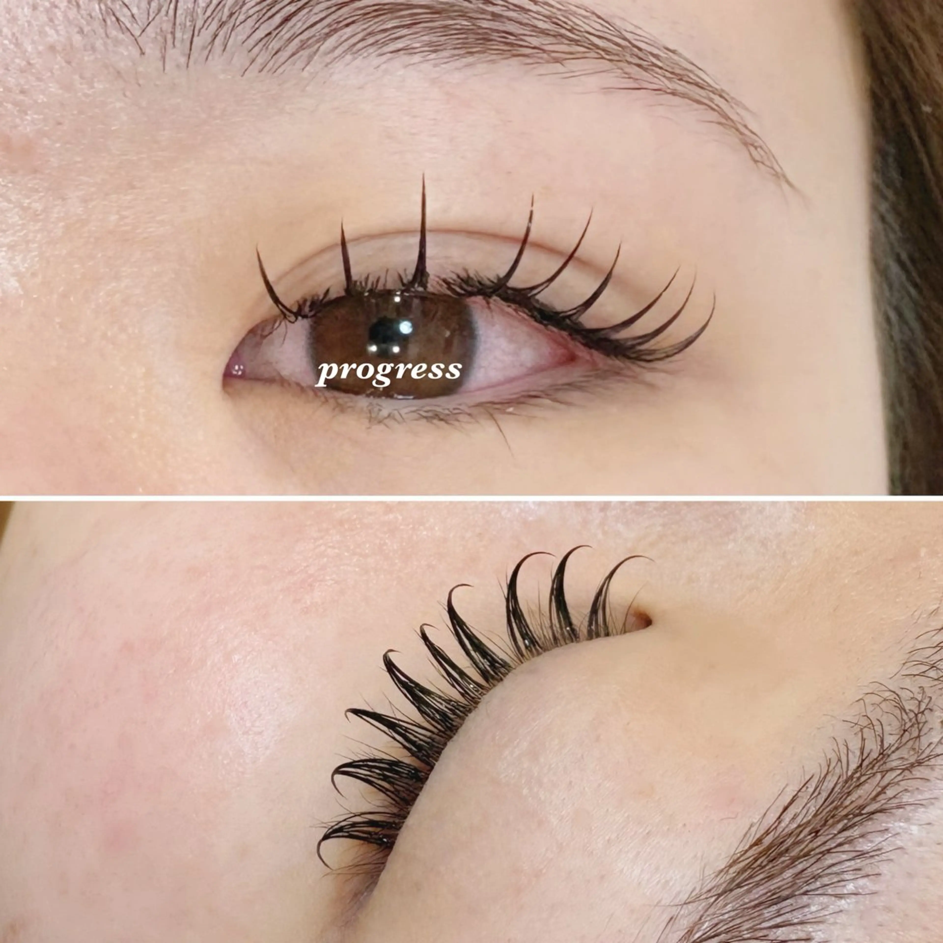 マツエク・マツパ 束感まつ毛 フラットラッシュ マツエク progress つくばのマツエク・マツパデザイン