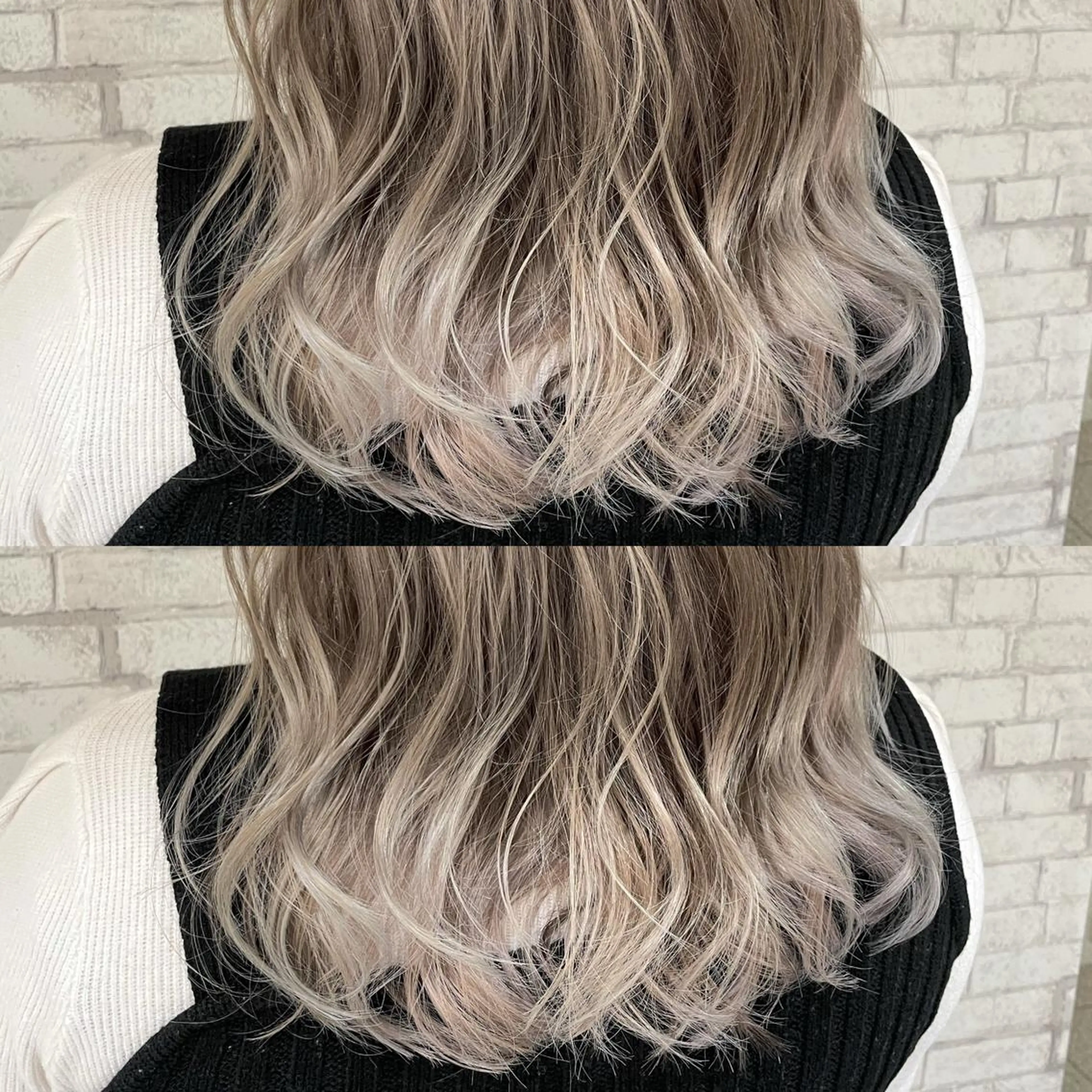 セミロング カラー ハイライトカラー ハイライト ヘアカラー 低ダメージ特化🌱 佐野優斗のヘアスタイル