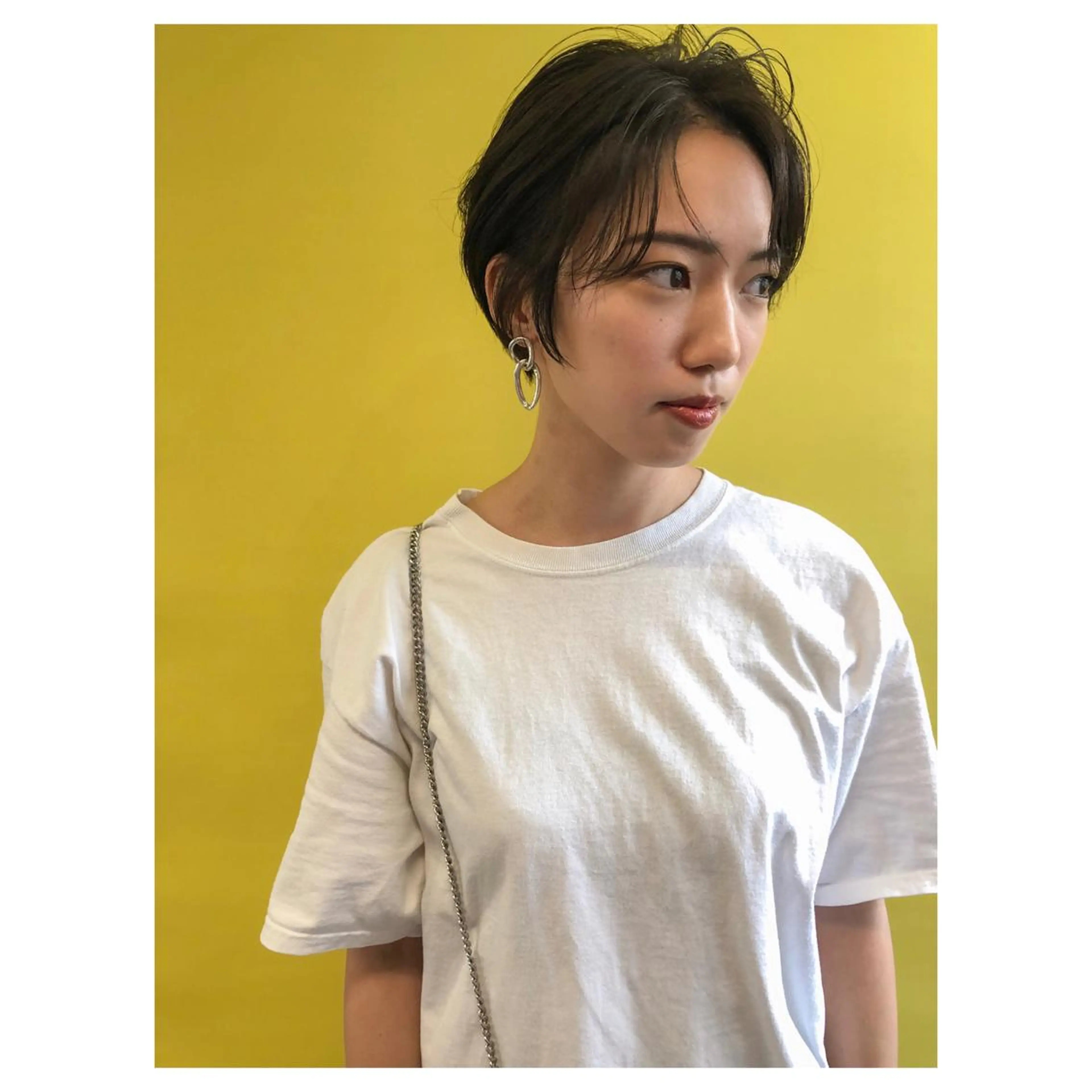 ショート カット ヘアカラー トリートメント nessヤマサキ リュウタのヘアスタイル