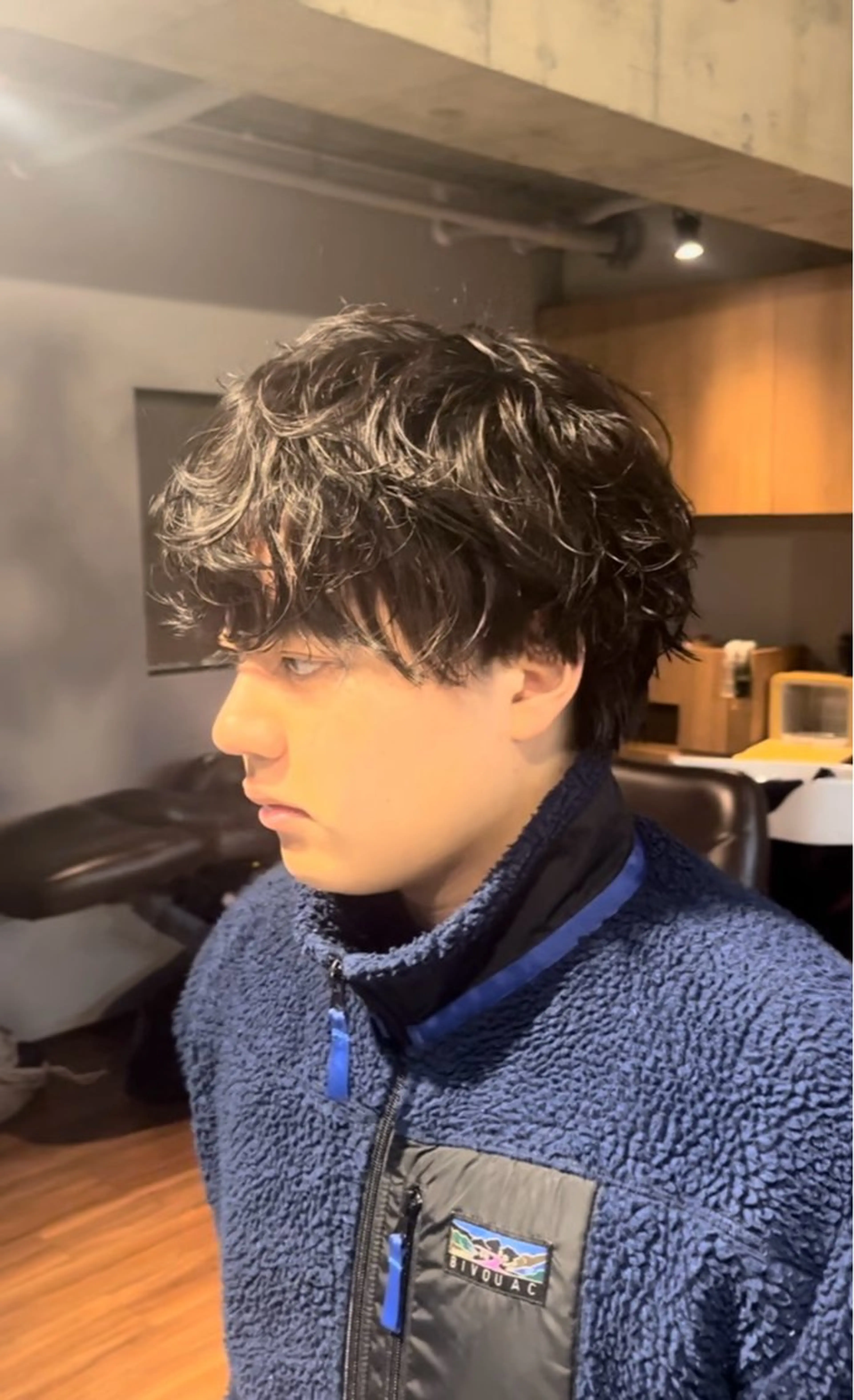 ミディアム パーマ ミディアムパーマ 大友 祐玄のヘアスタイル