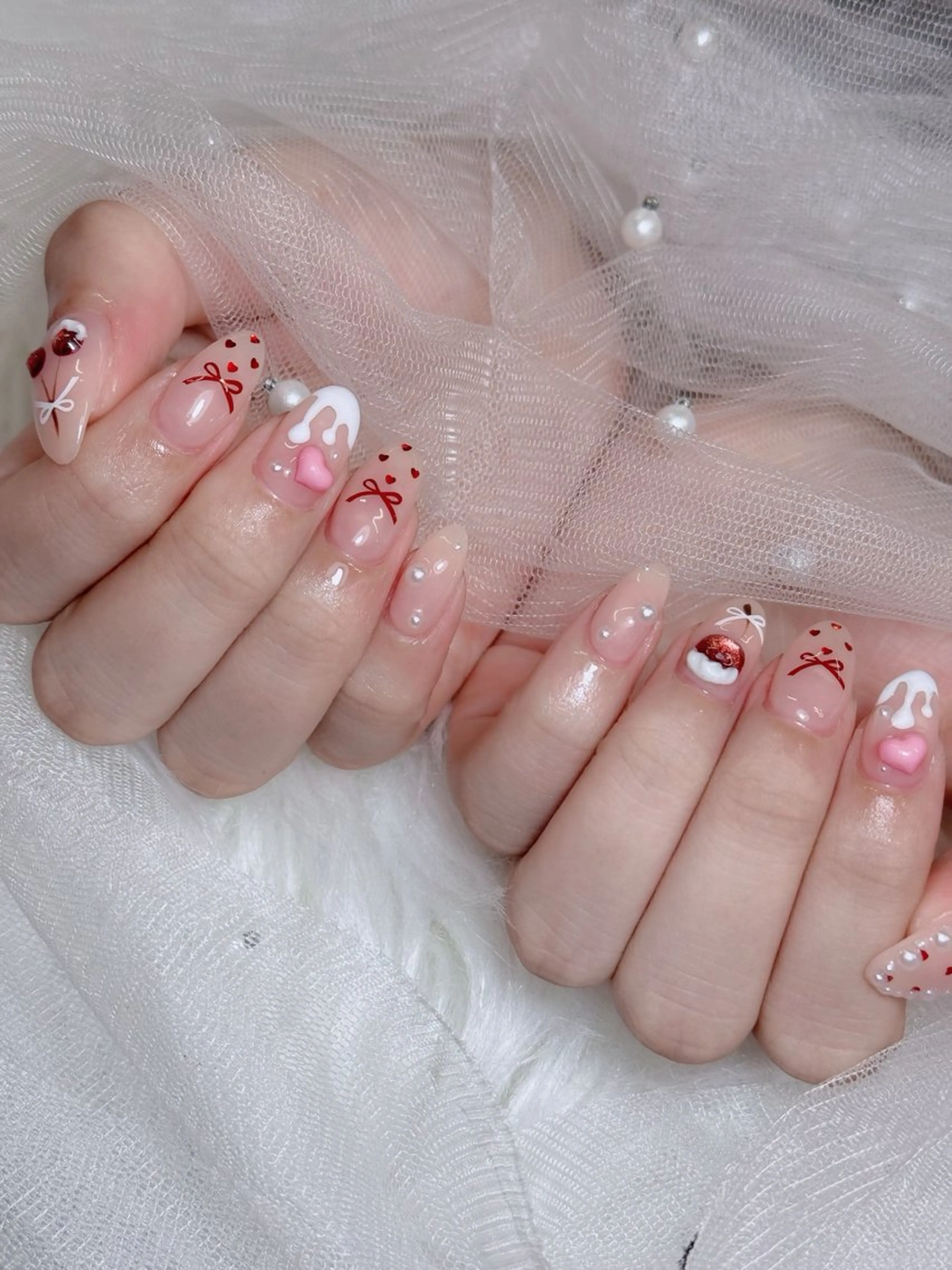 ネイル オーロラネイル チークネイル フットネイル フレンチネイル ハロウィン ハンドネイル Lumi Nail 新大久保3‘のネイルデザイン