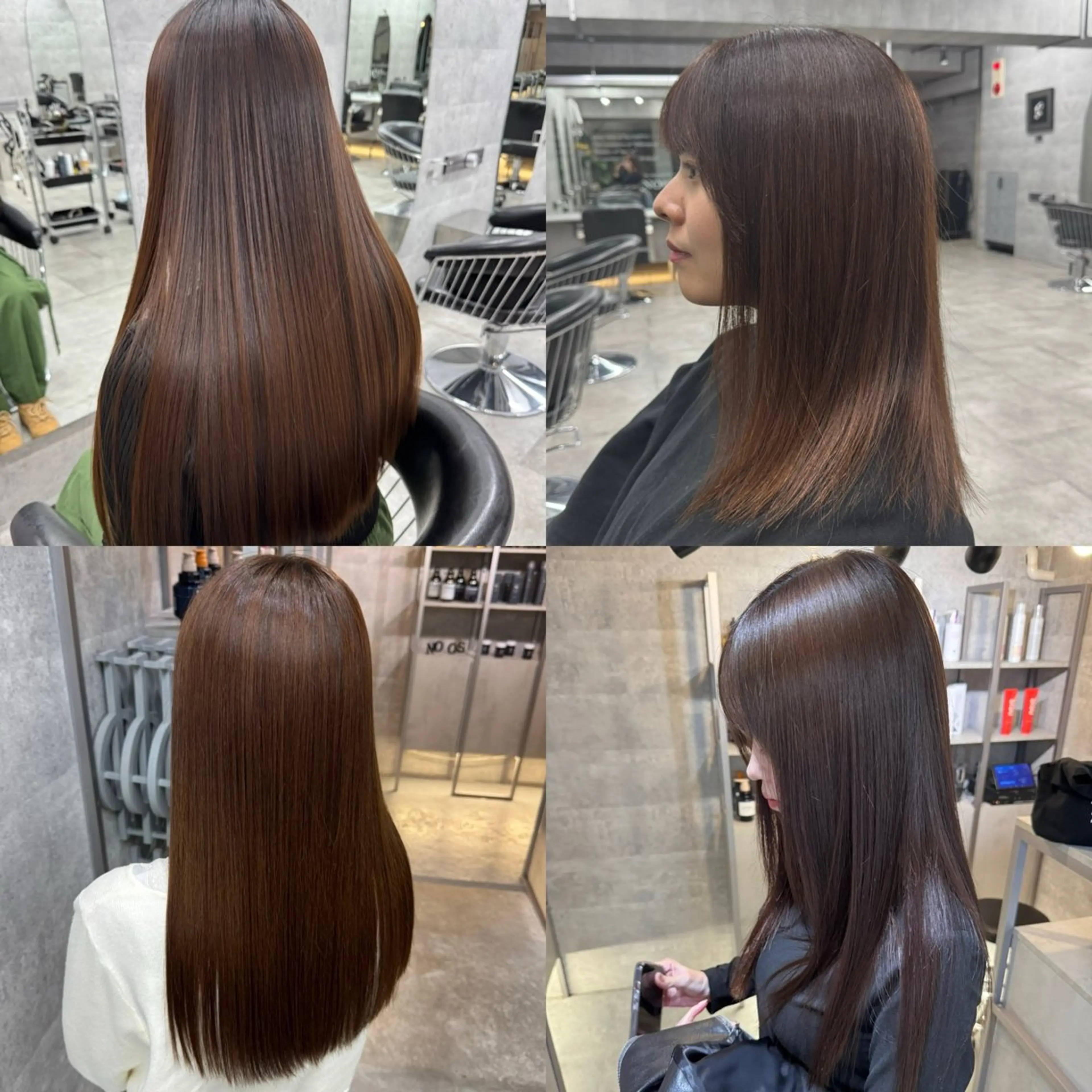 ロング カット 縮毛矯正 あなたのお悩み改善" You"💚❤️💛のヘアスタイル