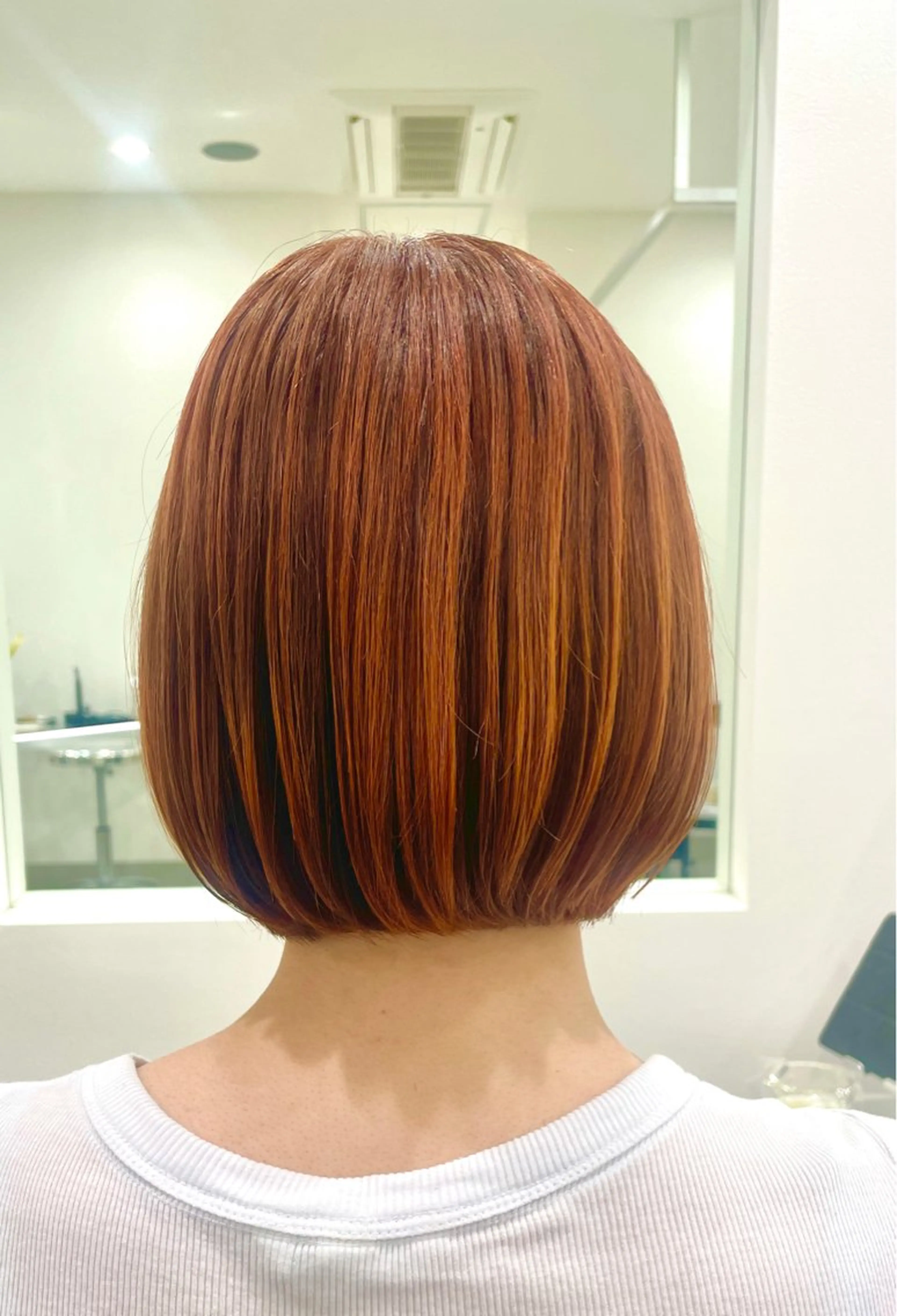 ショート カラー ブリーチ ケアブリーチ ボブ 韓国風ヘア レイヤーカット 💝似合わせカット& カラーＵｒｕｎａ💝のヘアスタイル