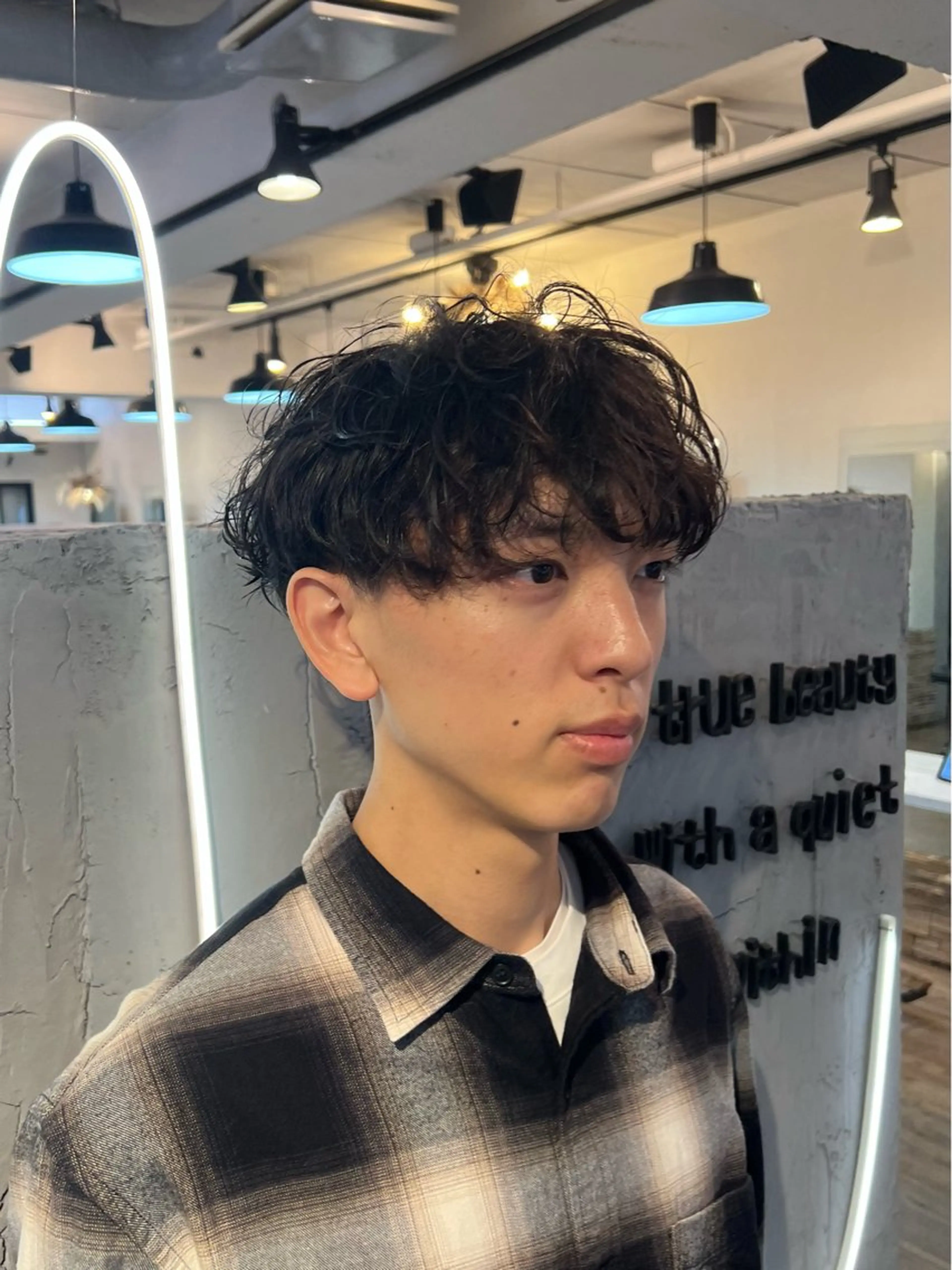 パーマ メンズ マッシュ メンズパーマ カット パーマ いぐちしょうた🫧 VISAGEbaskのヘアスタイル