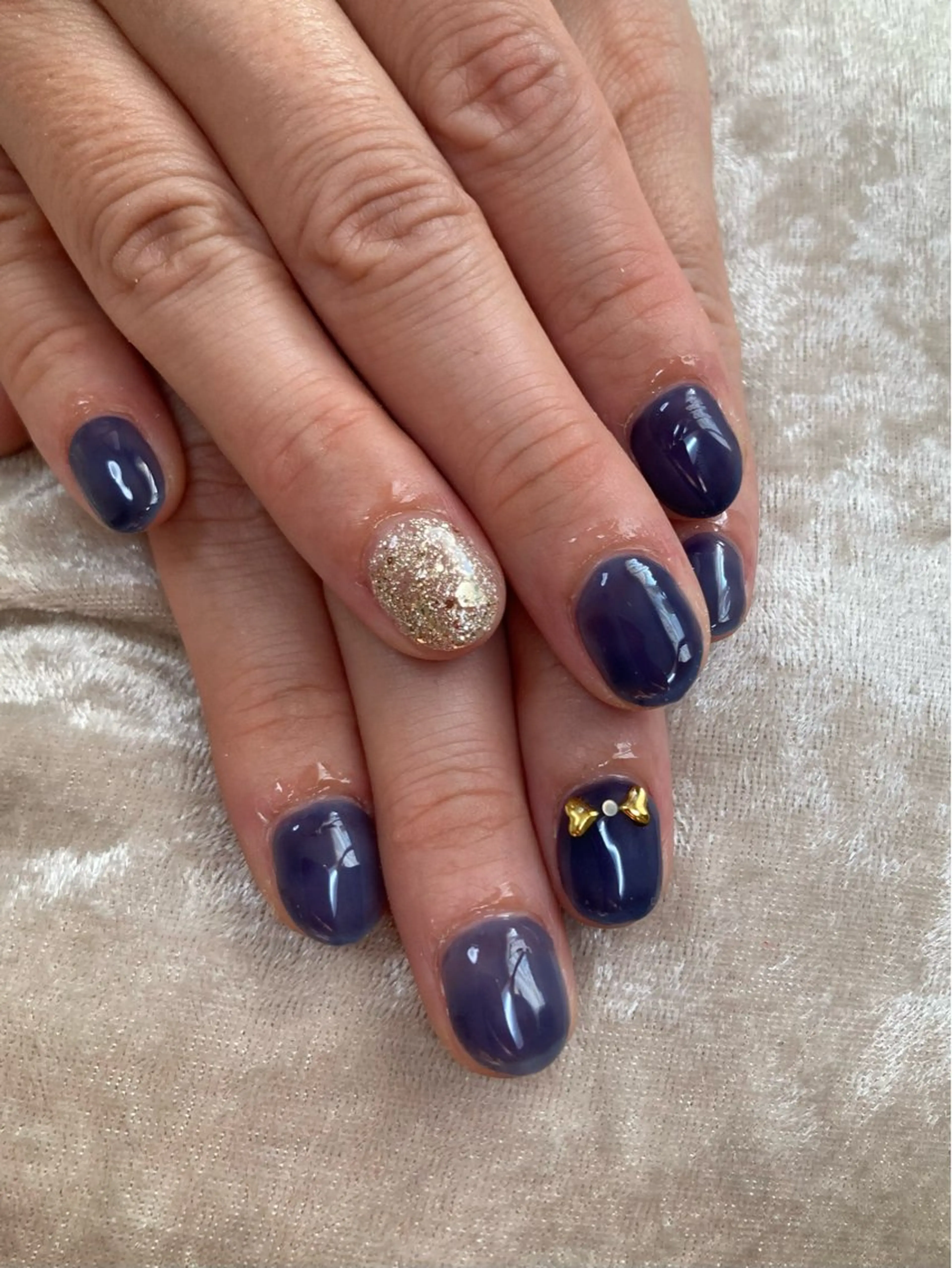 ネイル リボン ハンドネイル chii nailのネイルデザイン