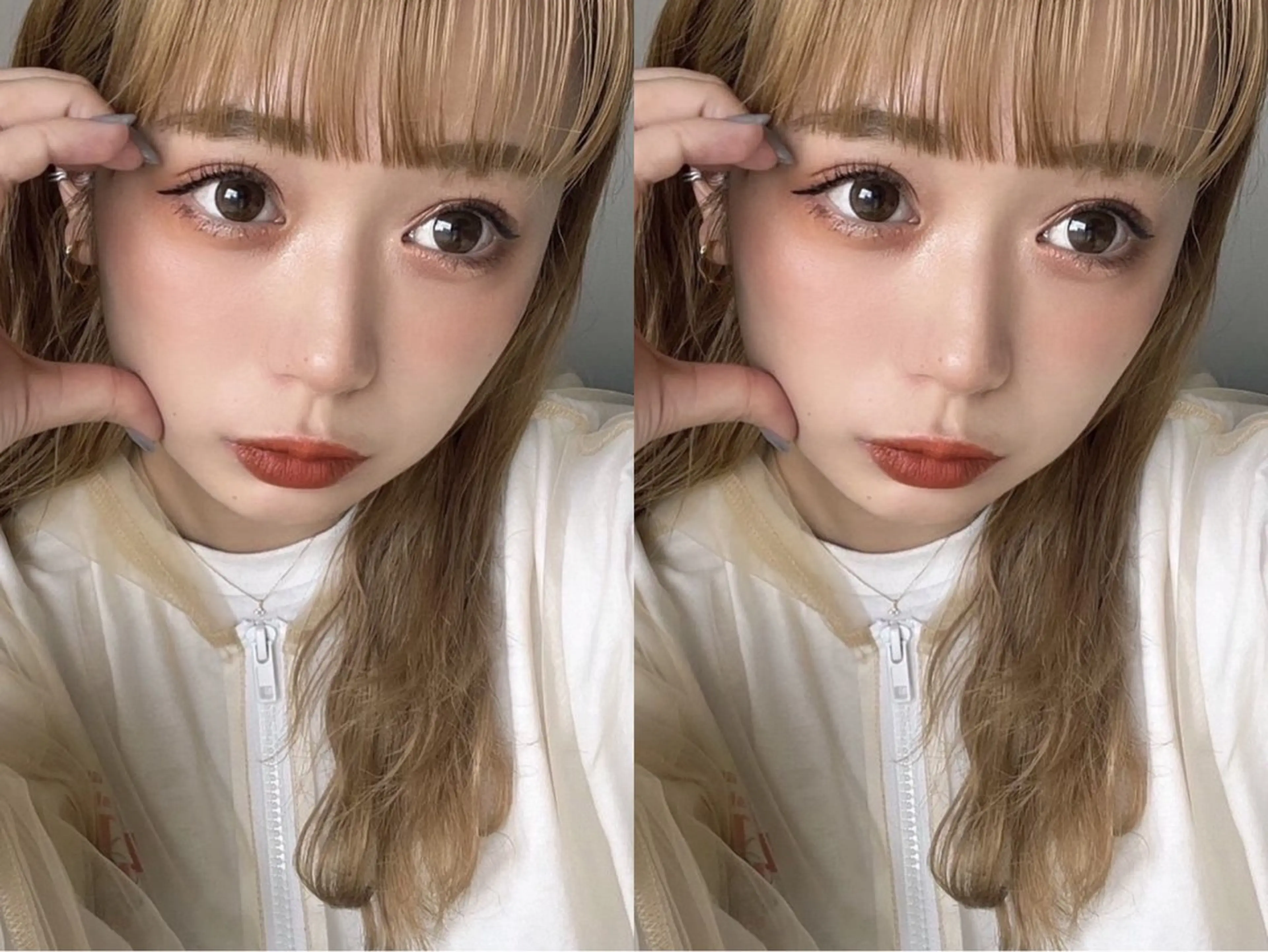 ミディアム カラー 山崎/ボブ縮毛矯正 レイヤー髪質改善のヘアスタイル