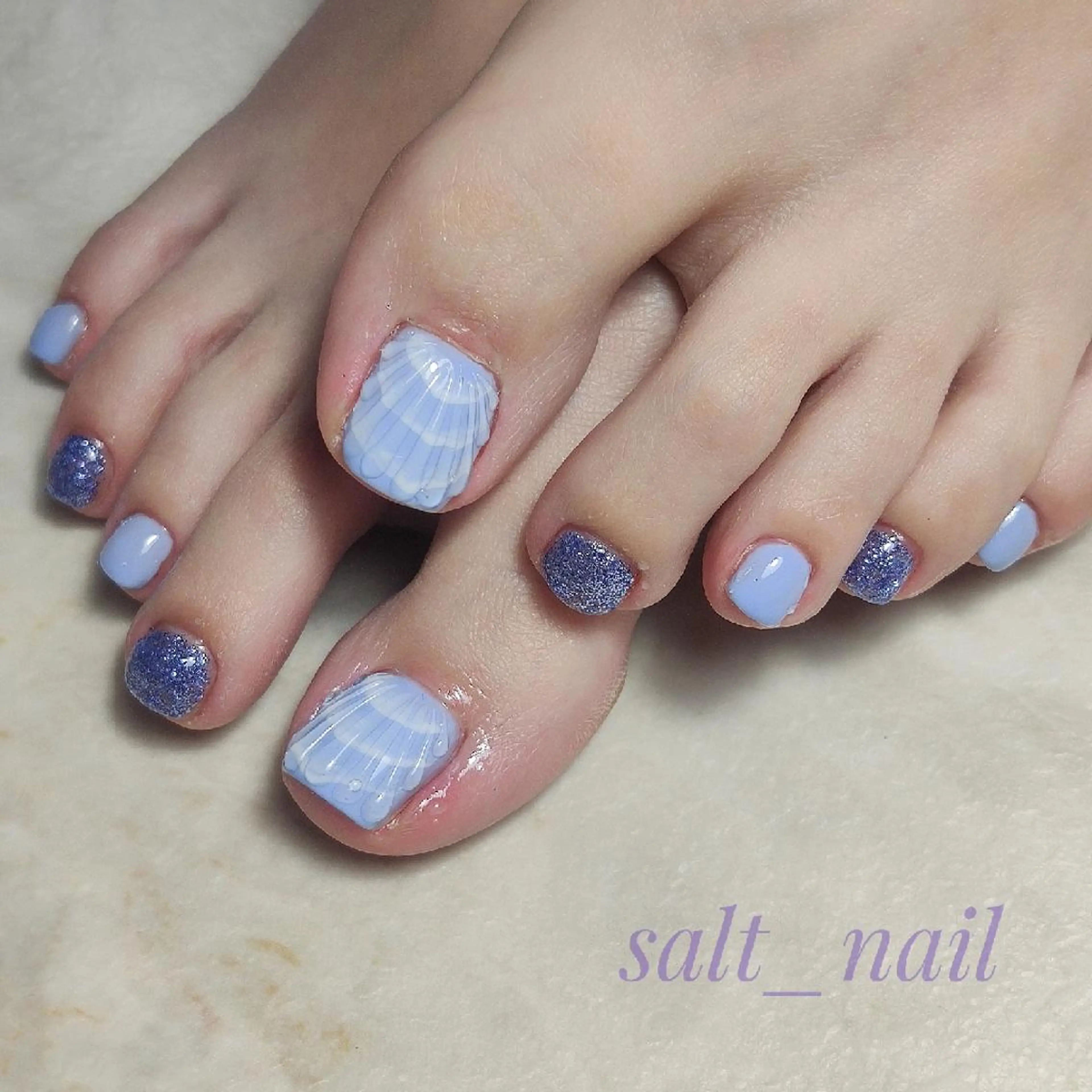 ネイル ラメ(グリッター) 個人サロン saltnailのネイルデザイン