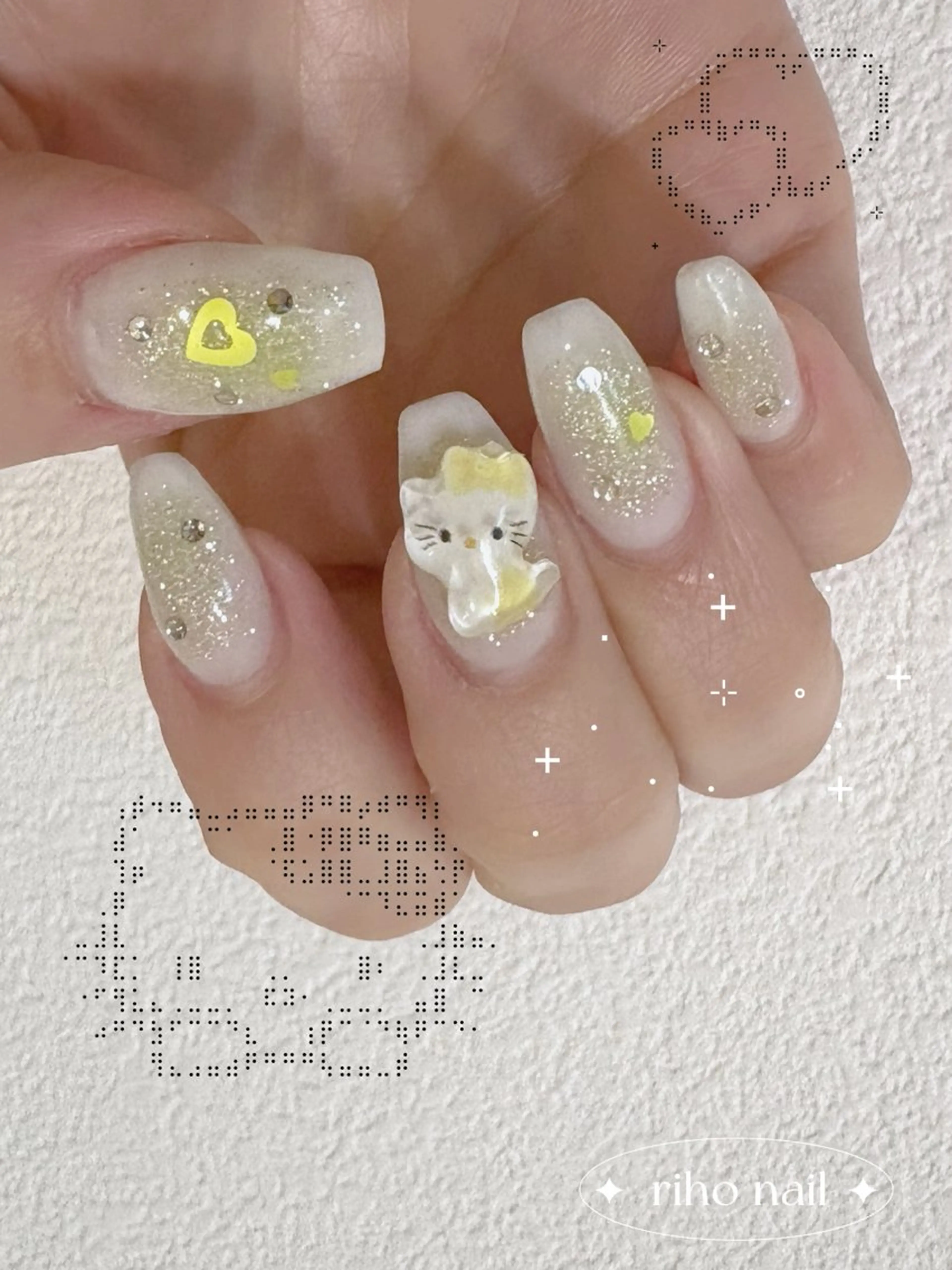 ネイル ハンドネイル THE BALM Rihoのネイルデザイン