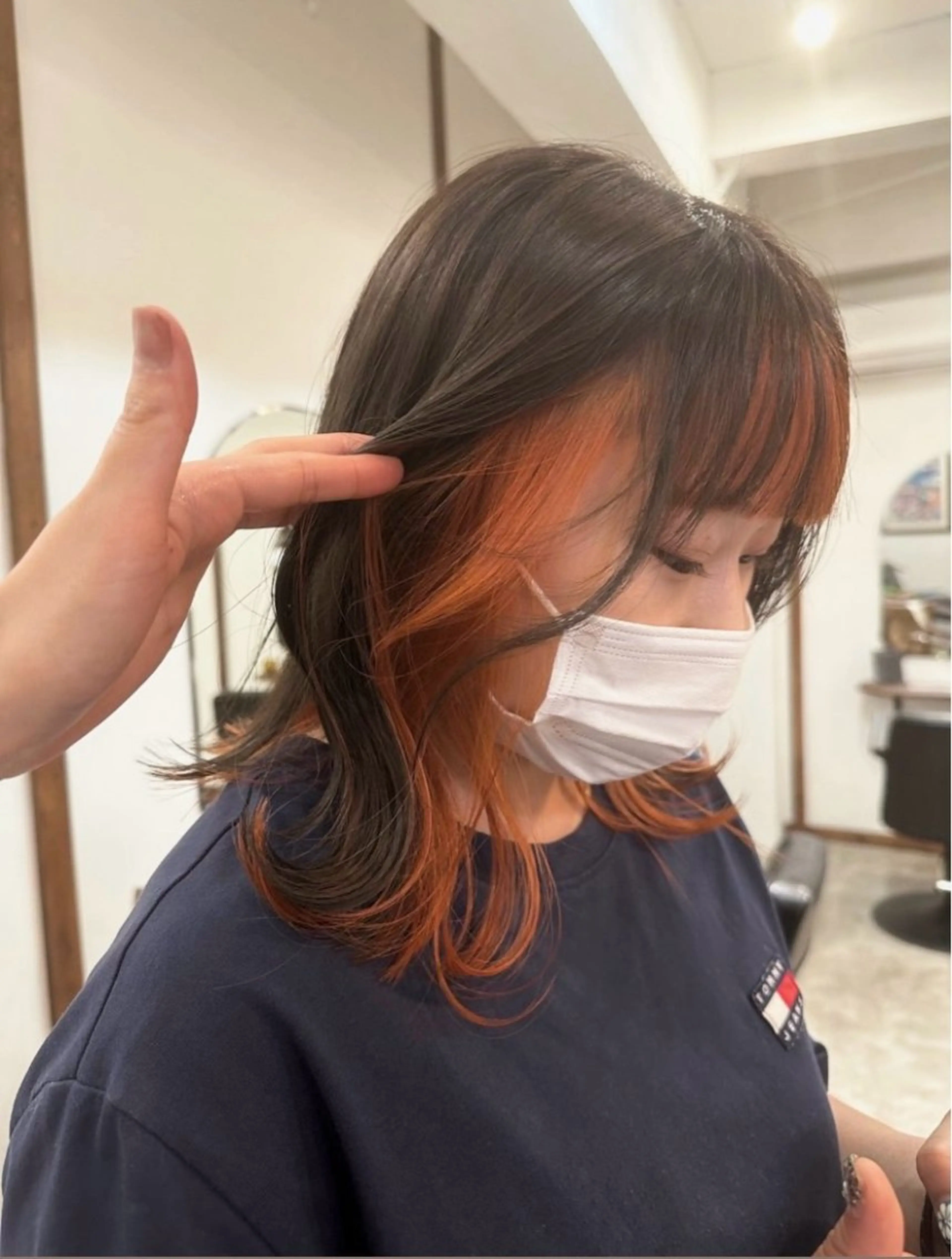 ミディアム 牧田 彩香のヘアスタイル