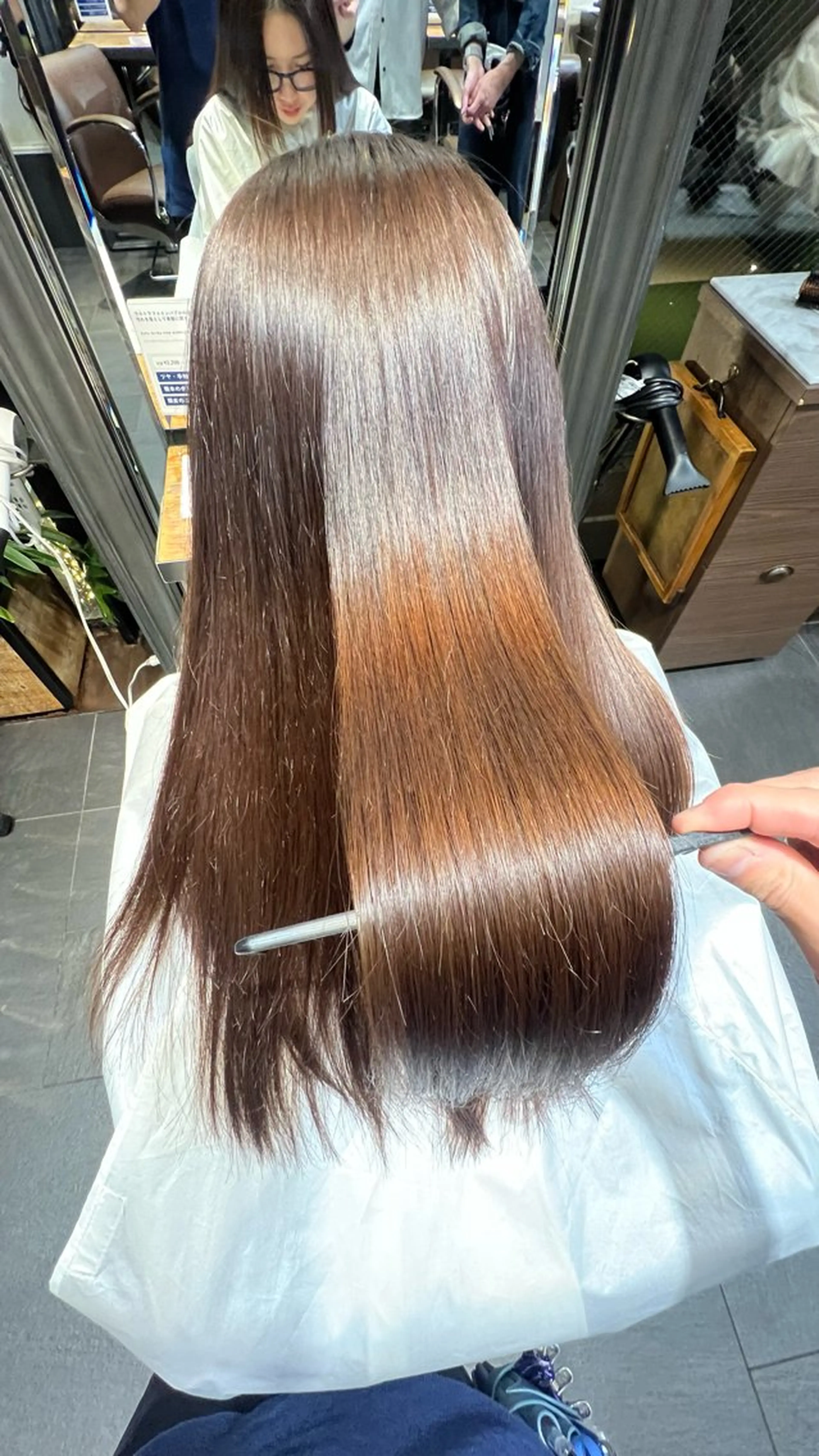 ロング 縮毛矯正 縮毛矯正 金井蛍祐/メンズ/ 透明感カラー/艶髪のヘアスタイル