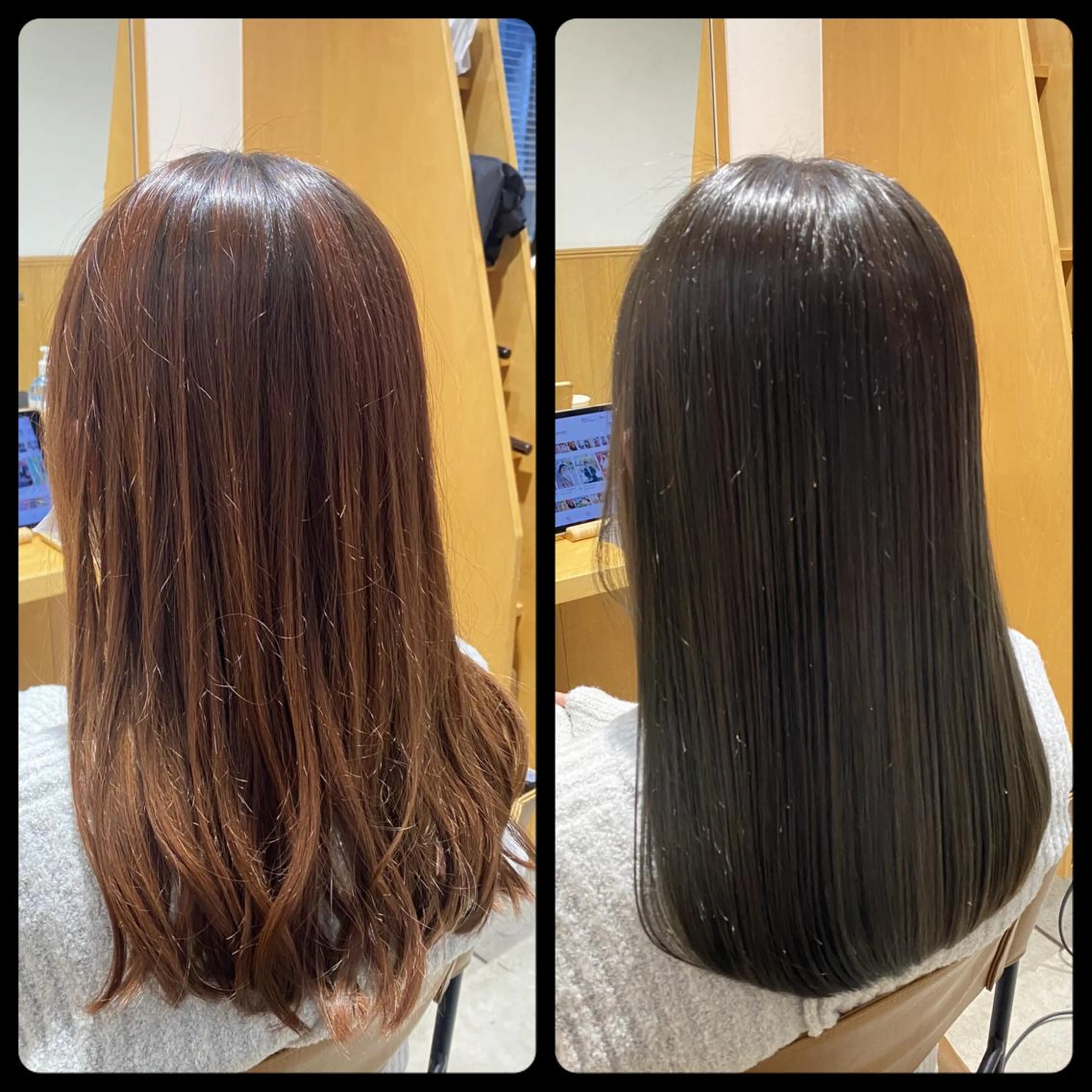 ミディアム カット ヘアカラー トリートメント AMPHITOKYO 平林のヘアスタイル