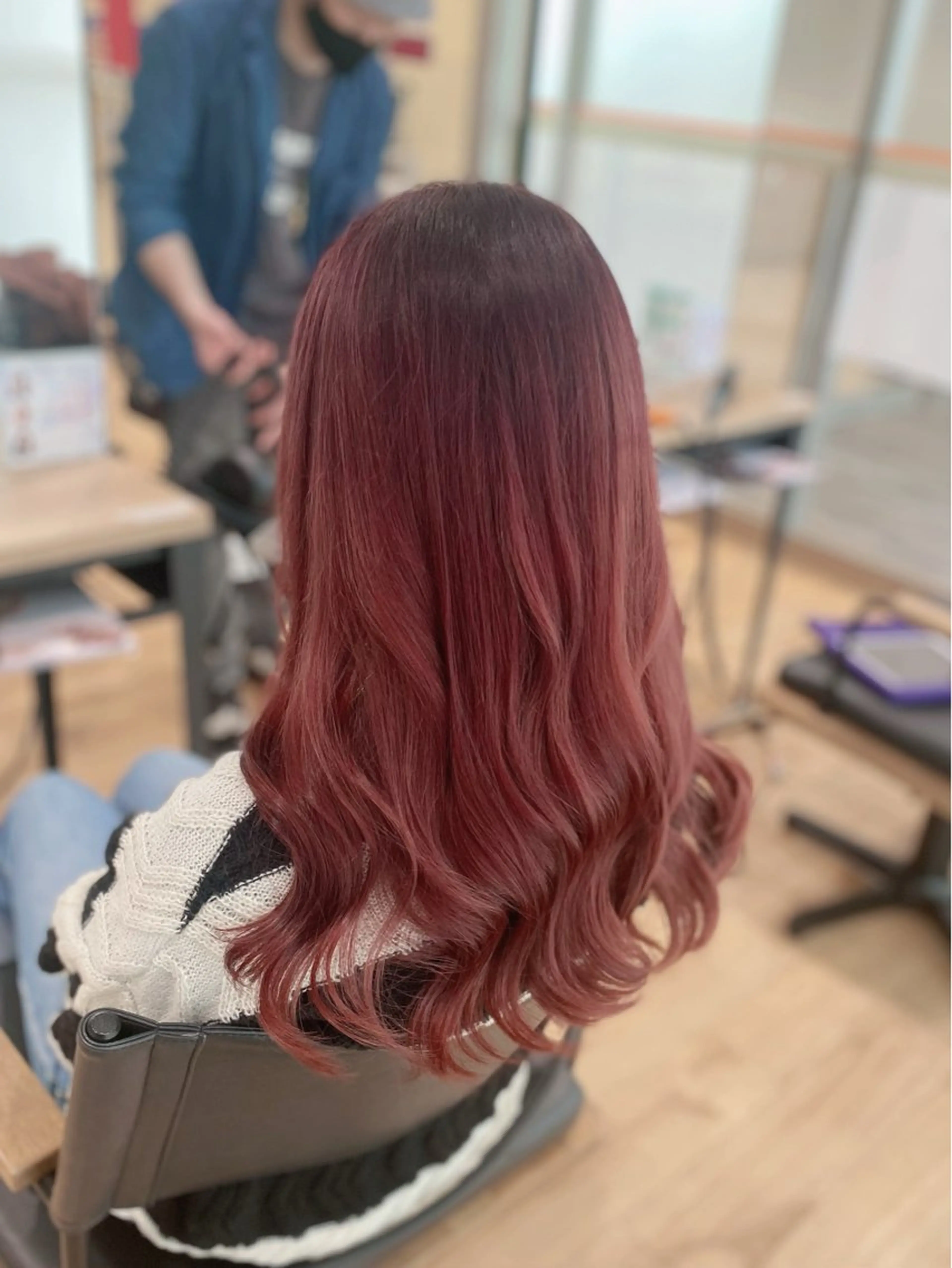 ロング カラー ヘアカラー 滝口 瑞季のヘアスタイル