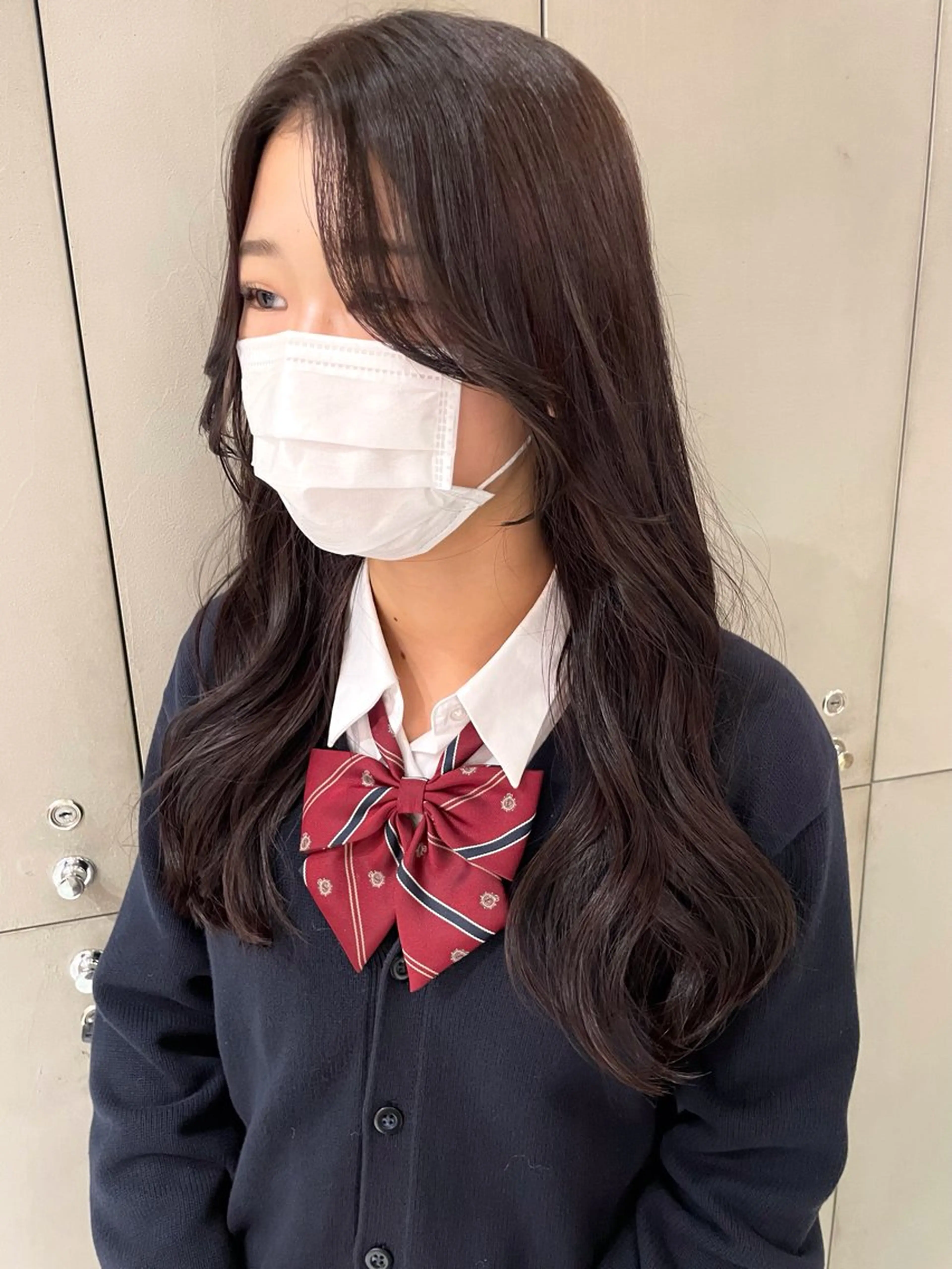 ロング カラー ヘアカラー D'na ディーナのヘアスタイル