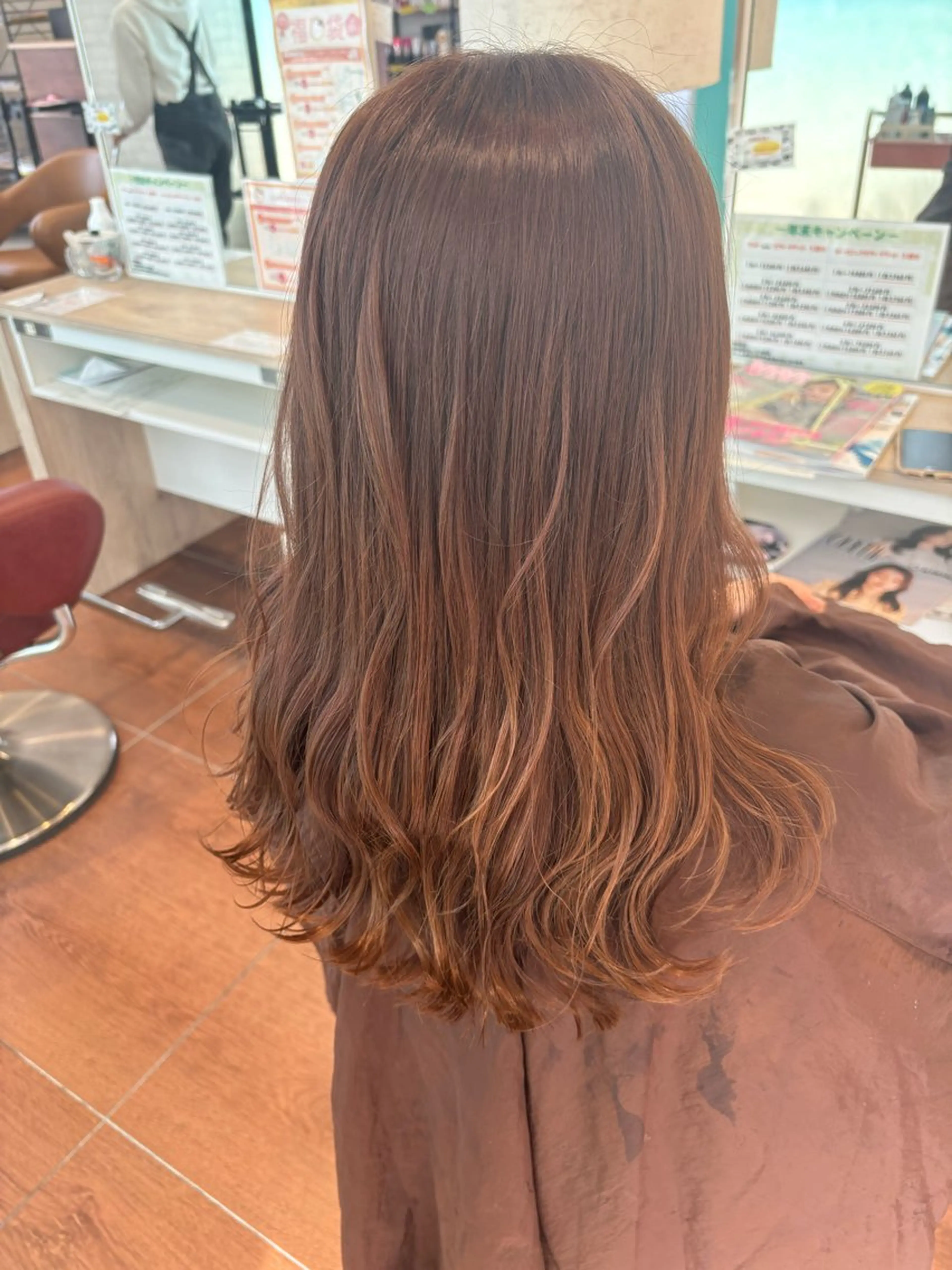 ロング カラー 後田 玲奈のヘアスタイル