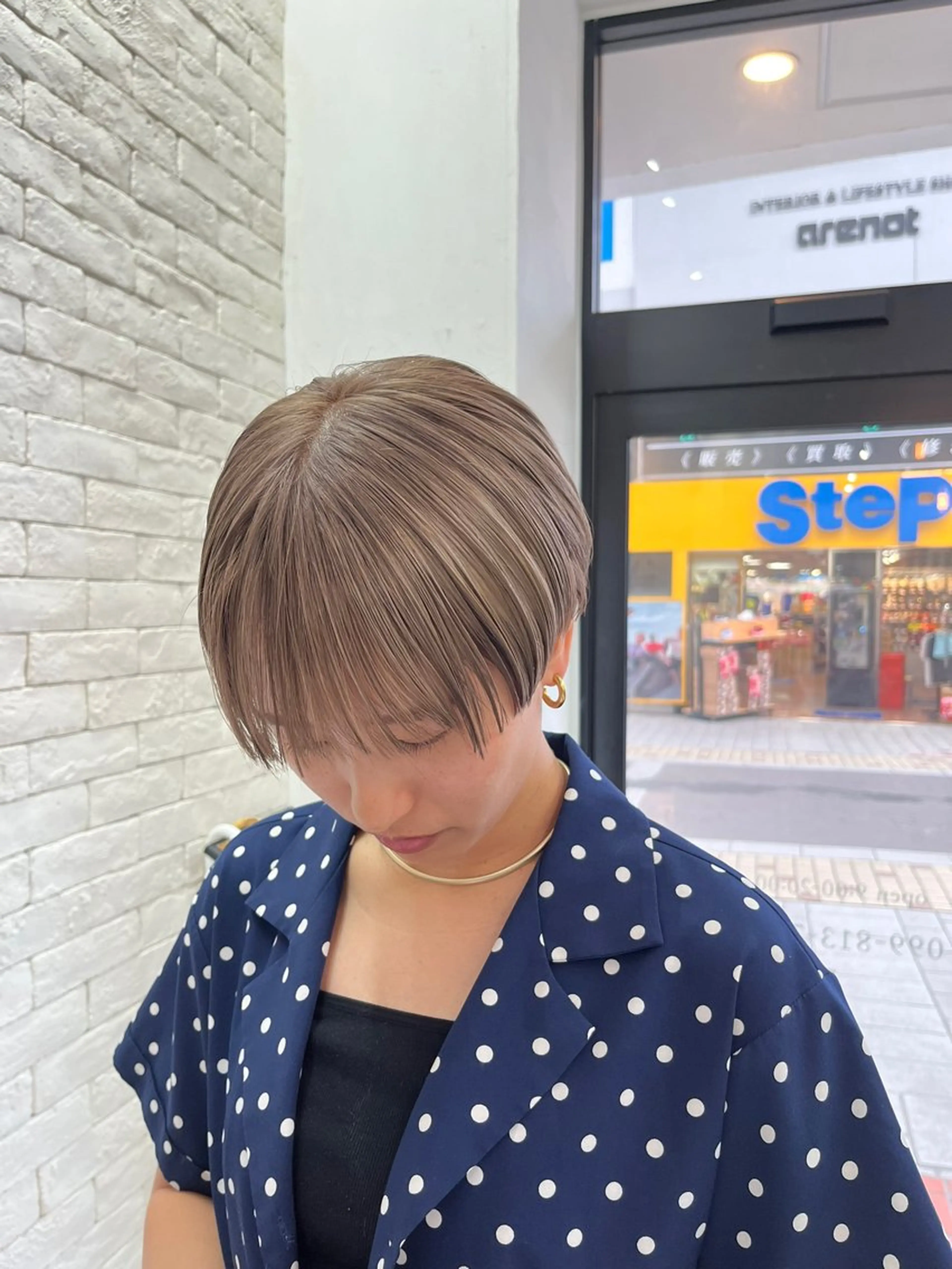 前髪カットの写真