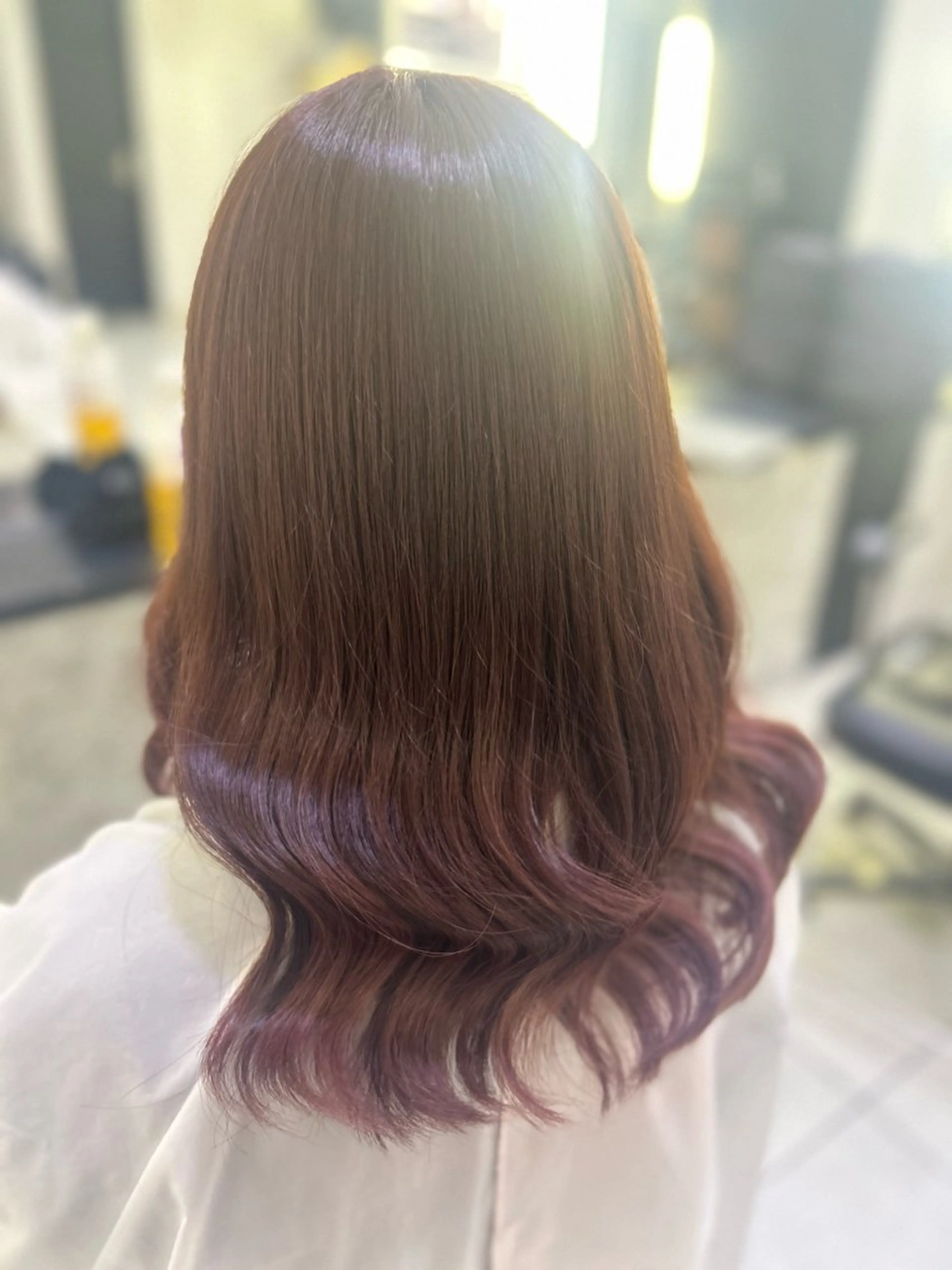 カラー ブラウンカラー ピンクカラー アリエルセバスチャン所属・Ayaka🐶 カラーモデル様募集中のヘアスタイル