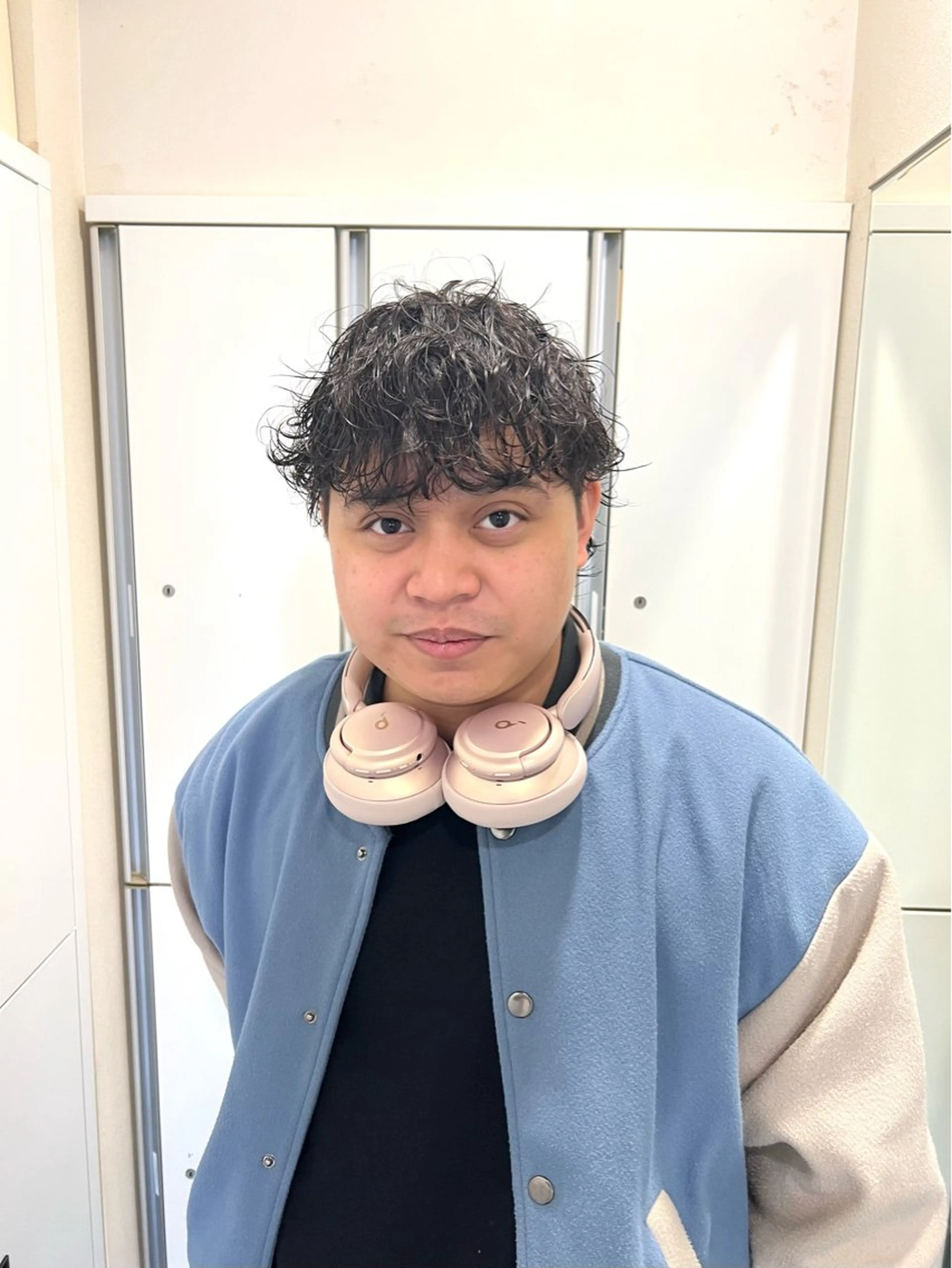 ショート パーマ メンズ メンズパーマ 波巻きパーマ メンズウルフカット ウルフカット スパイラルパーマ カット パーマ 茅ヶ崎パーマ特化/ スパイラル/ハルキのヘアスタイル