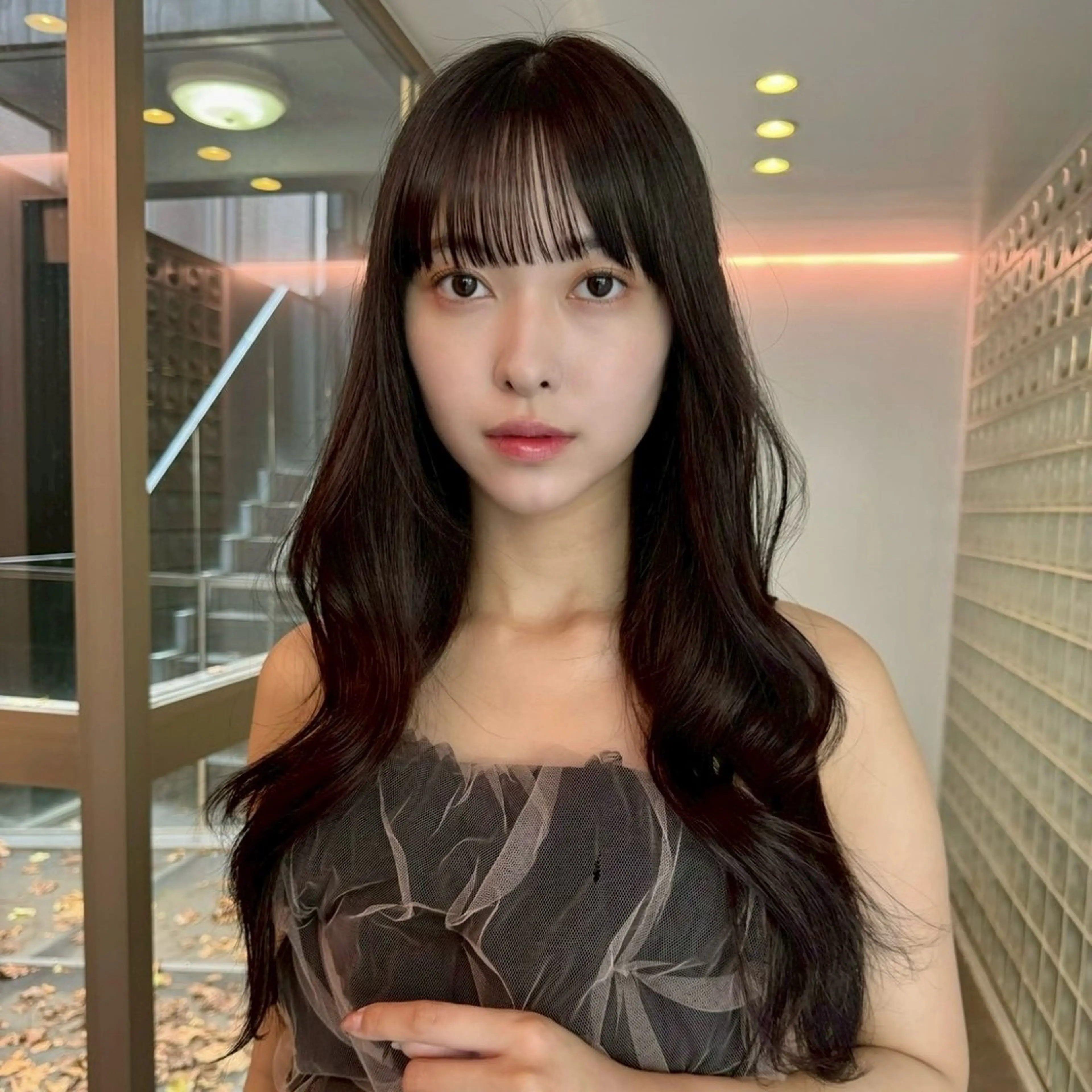 ロング カット ヘアカラー トリートメント 銀座/艶カラー/ ボブ/本田 聖のヘアスタイル