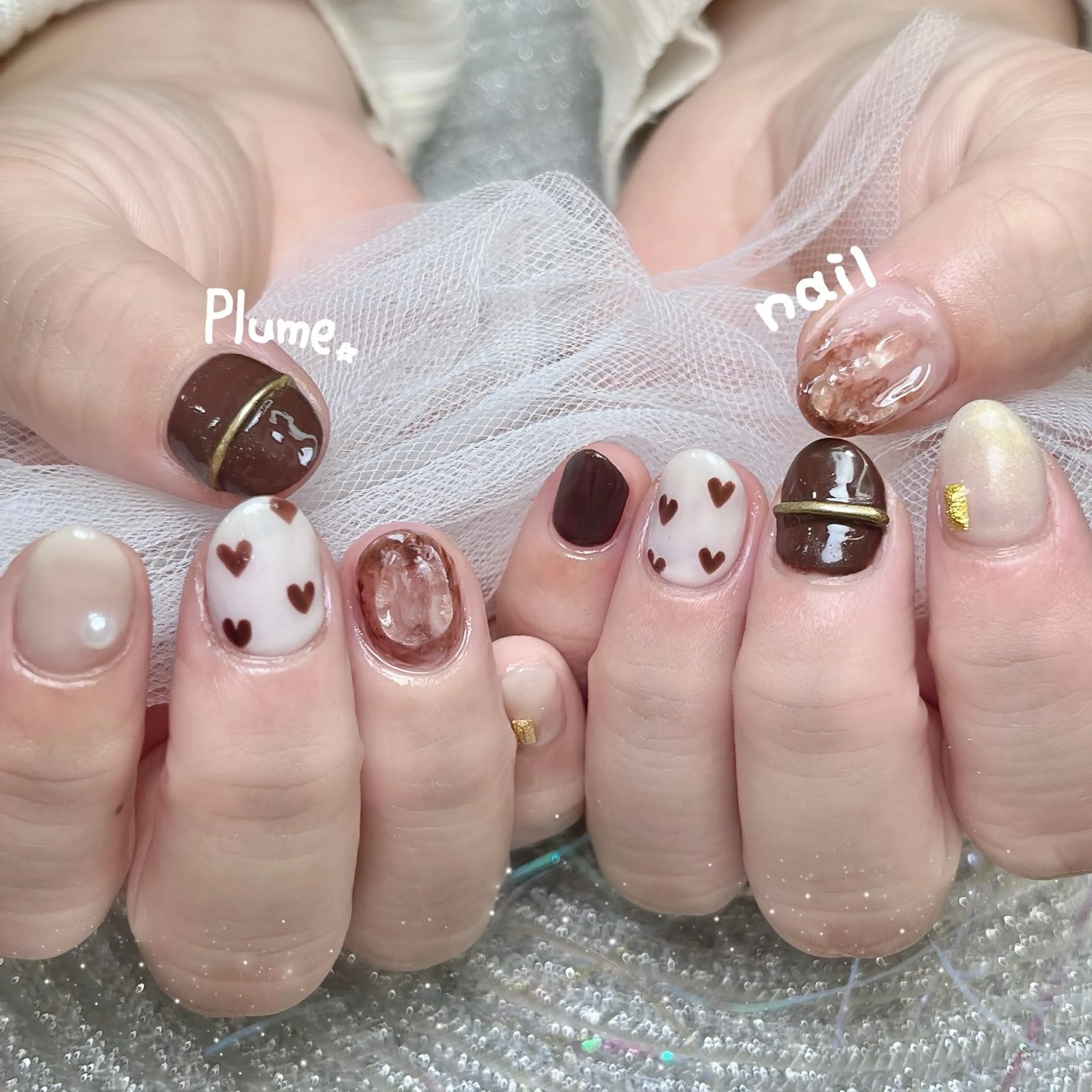 ネイル ハンドネイル plume nail ☆韓国ネイルのネイルデザイン