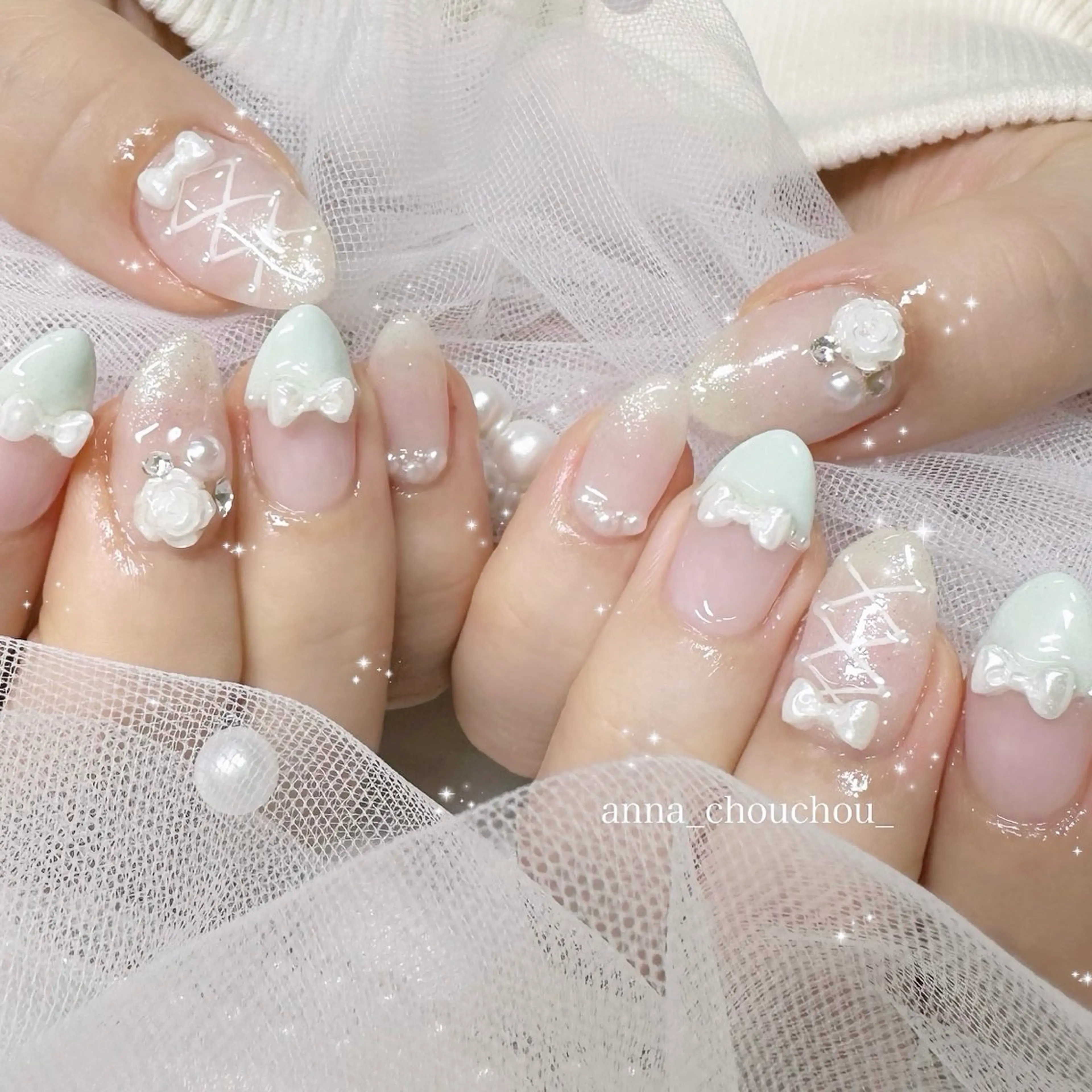 ネイル ハンドネイル Anna Sano⭐️のネイルデザイン