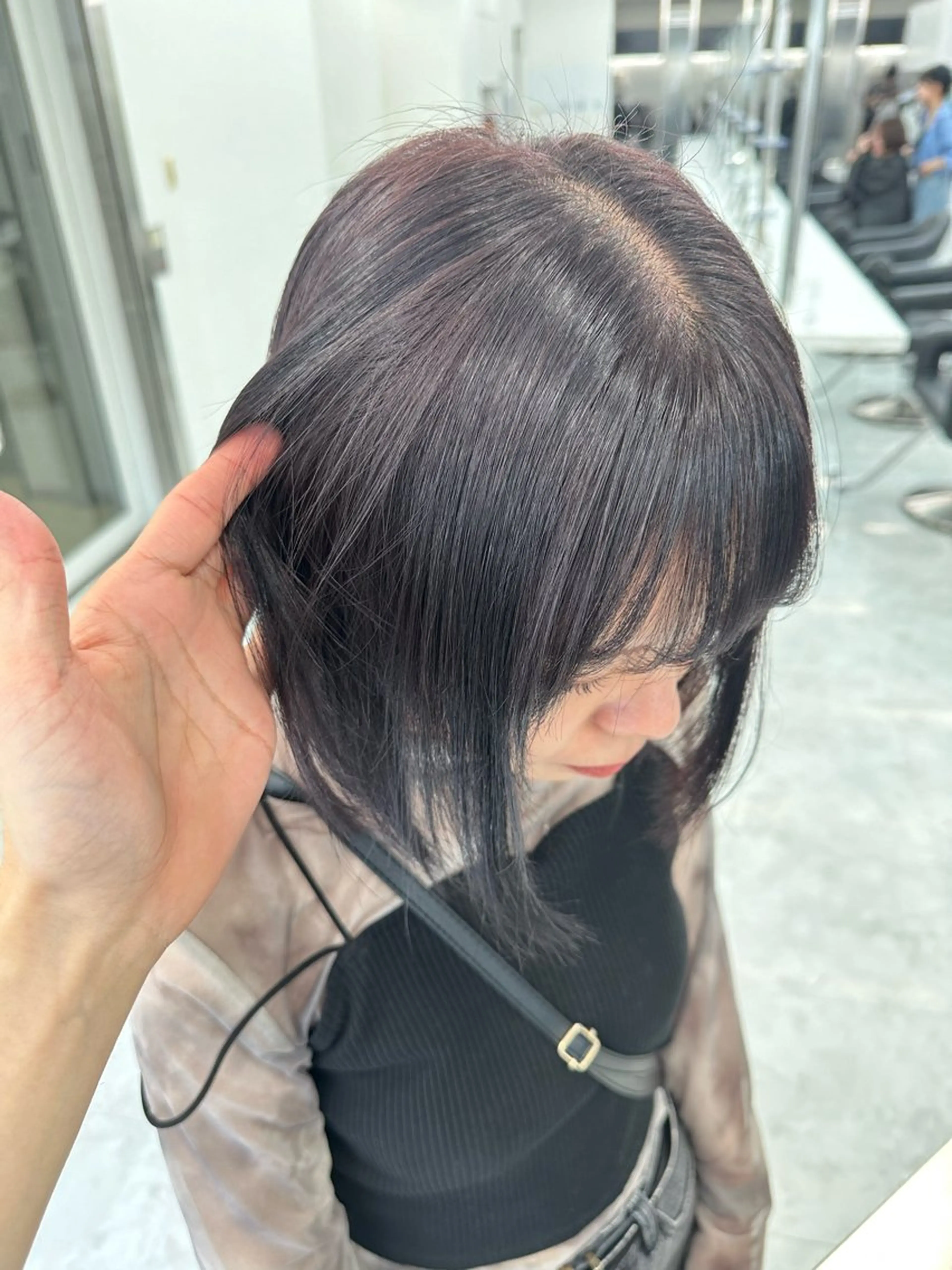 ショート カラー ダブルカラー 韓国レイヤーKYONのヘアスタイル