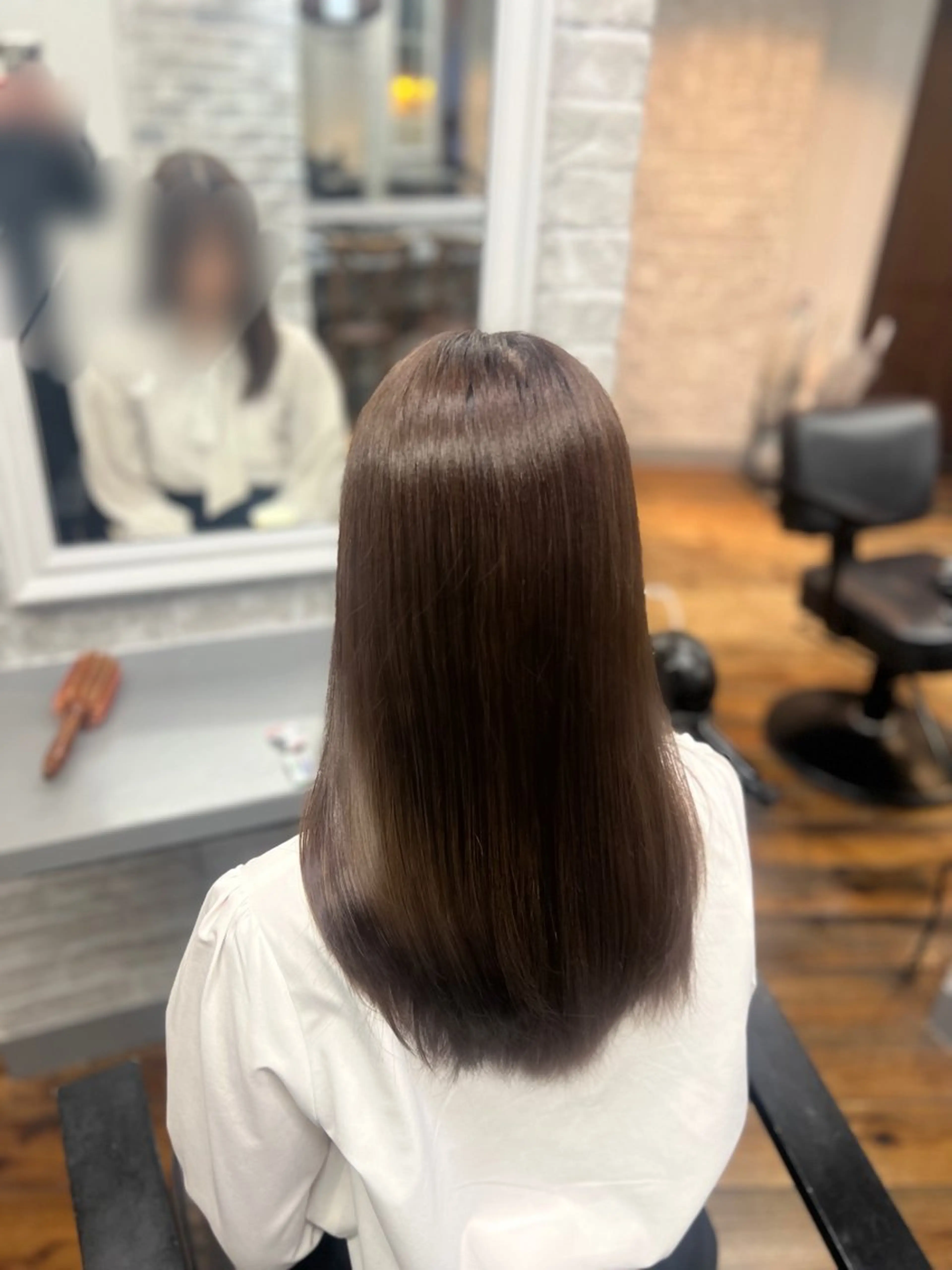 ロング 【💖ブリーチ/ 縮毛矯正】あおい🌷のヘアスタイル