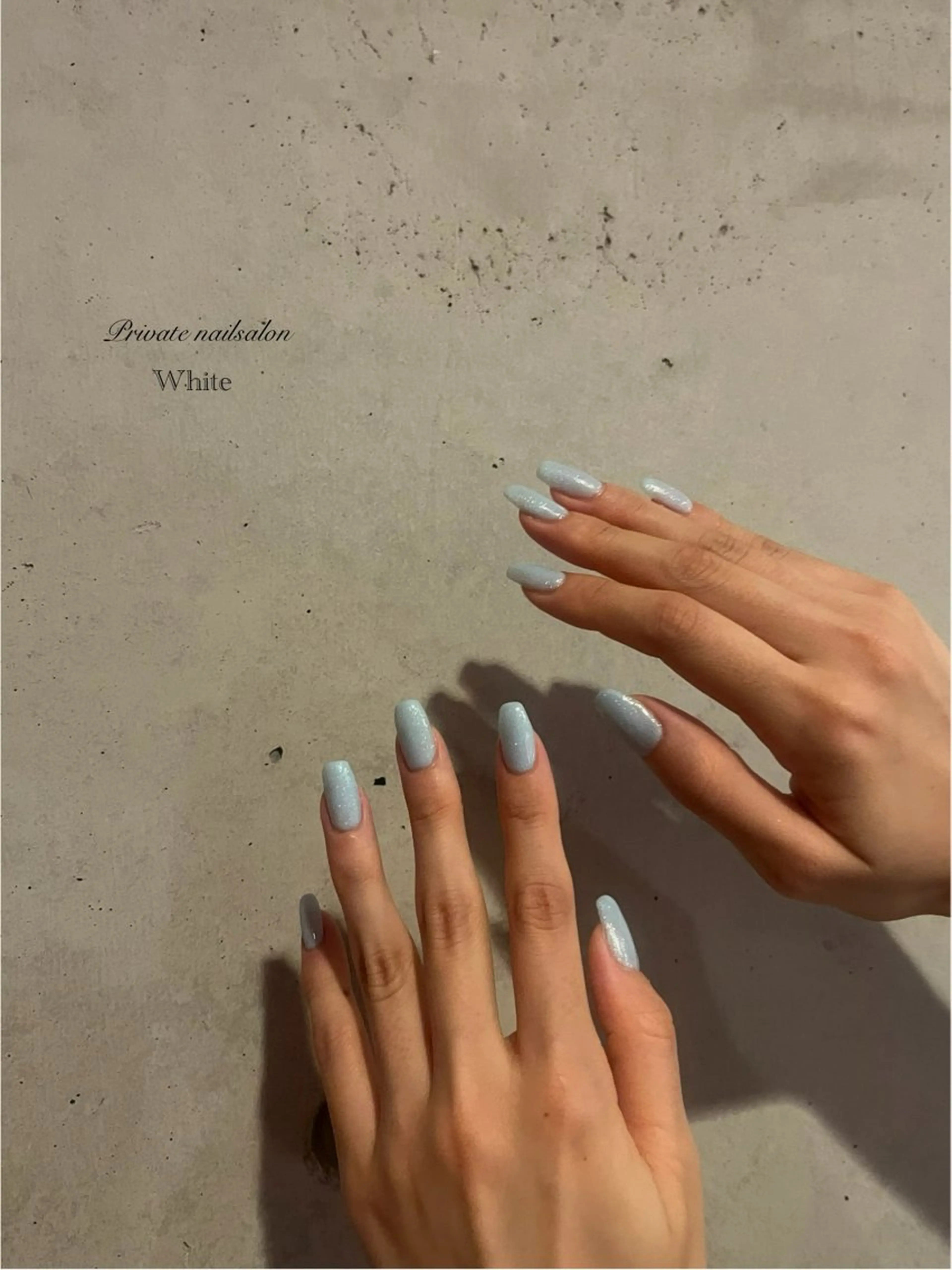 ネイル ブルー キラキラネイル ラメ(グリッター) ニュアンスネイル 夏ネイル ハンドネイル SAKASHITA KEIのネイルデザイン