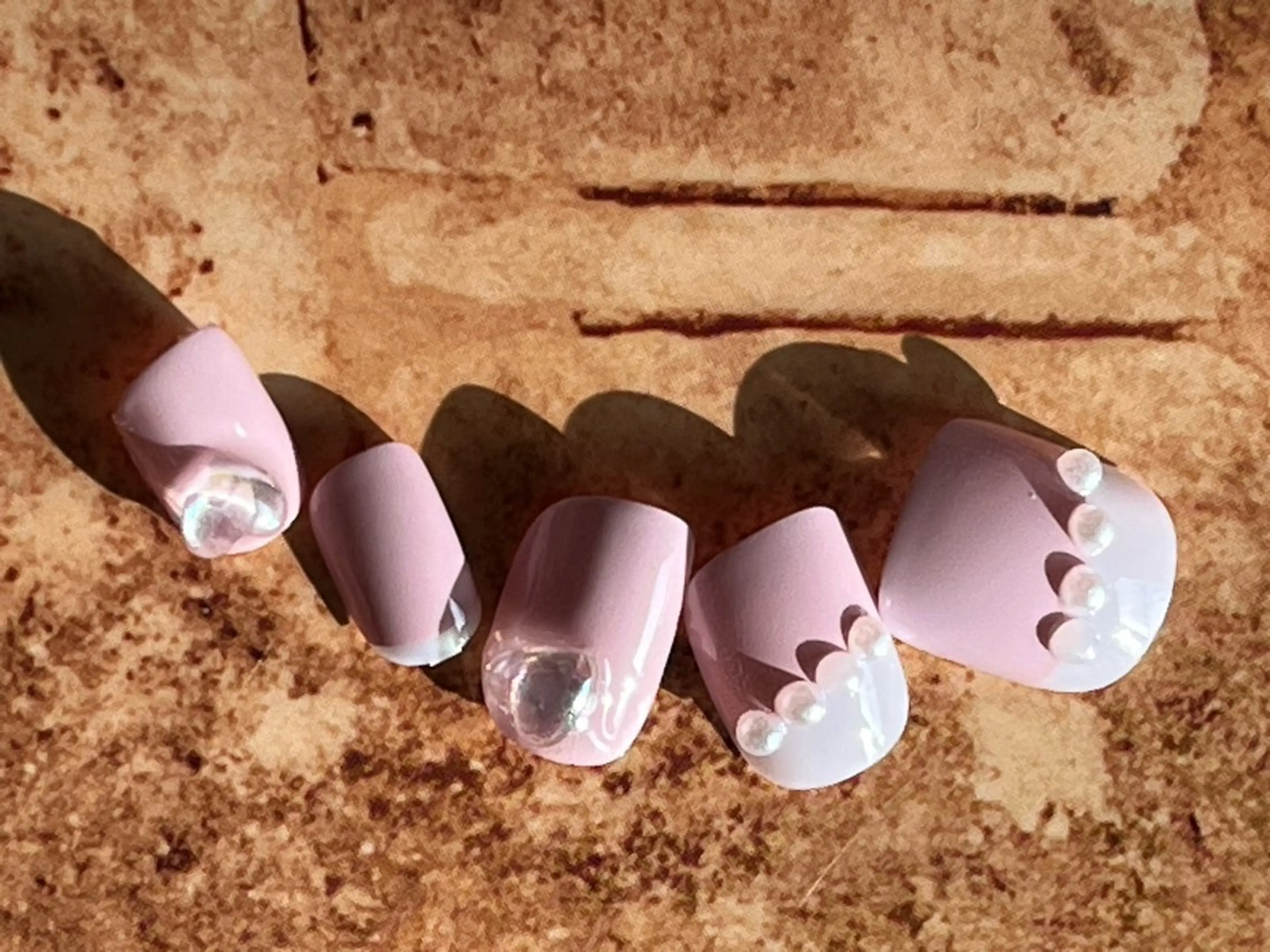 ネイル オフィスネイル ピンク ハンドネイル GARDEN GELのネイルデザイン