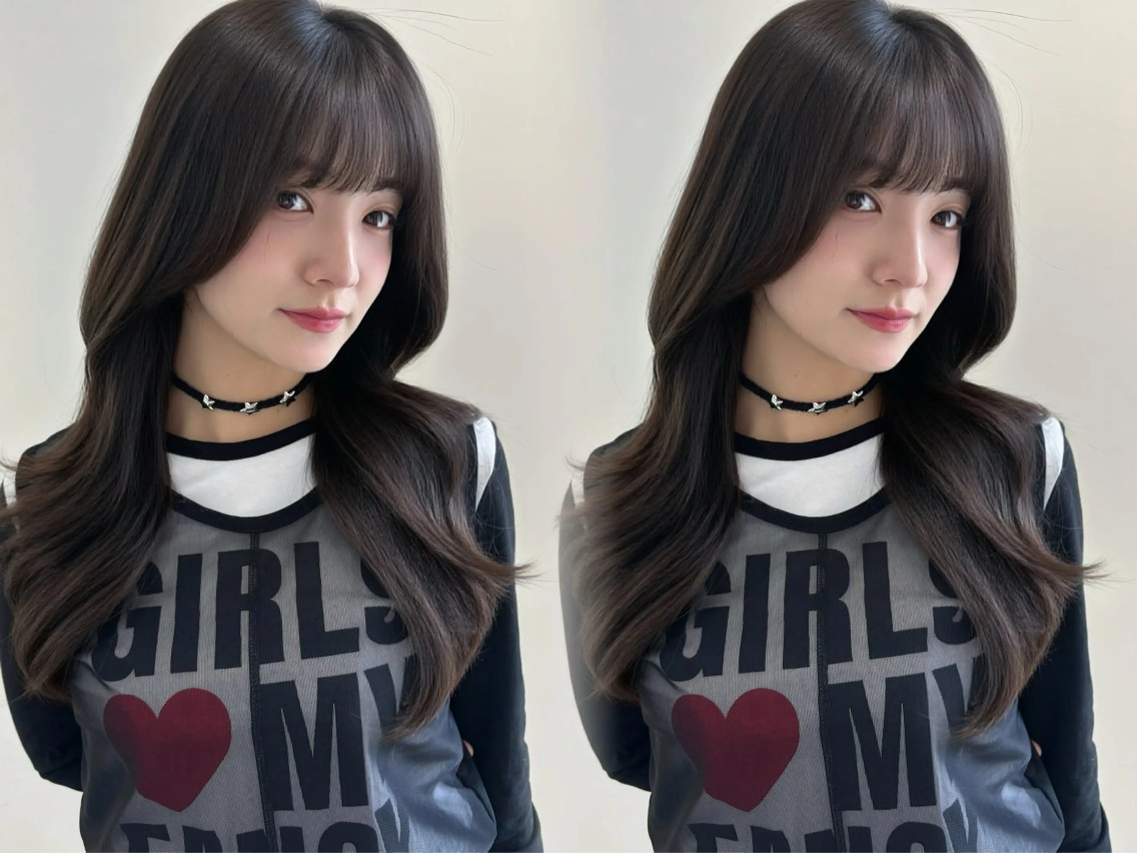 ロング カラー くびれヘア レイヤーカット カット ヘアカラー トリートメント 新宿♥ハッシュカット 暖色カラー♥Unaのヘアスタイル