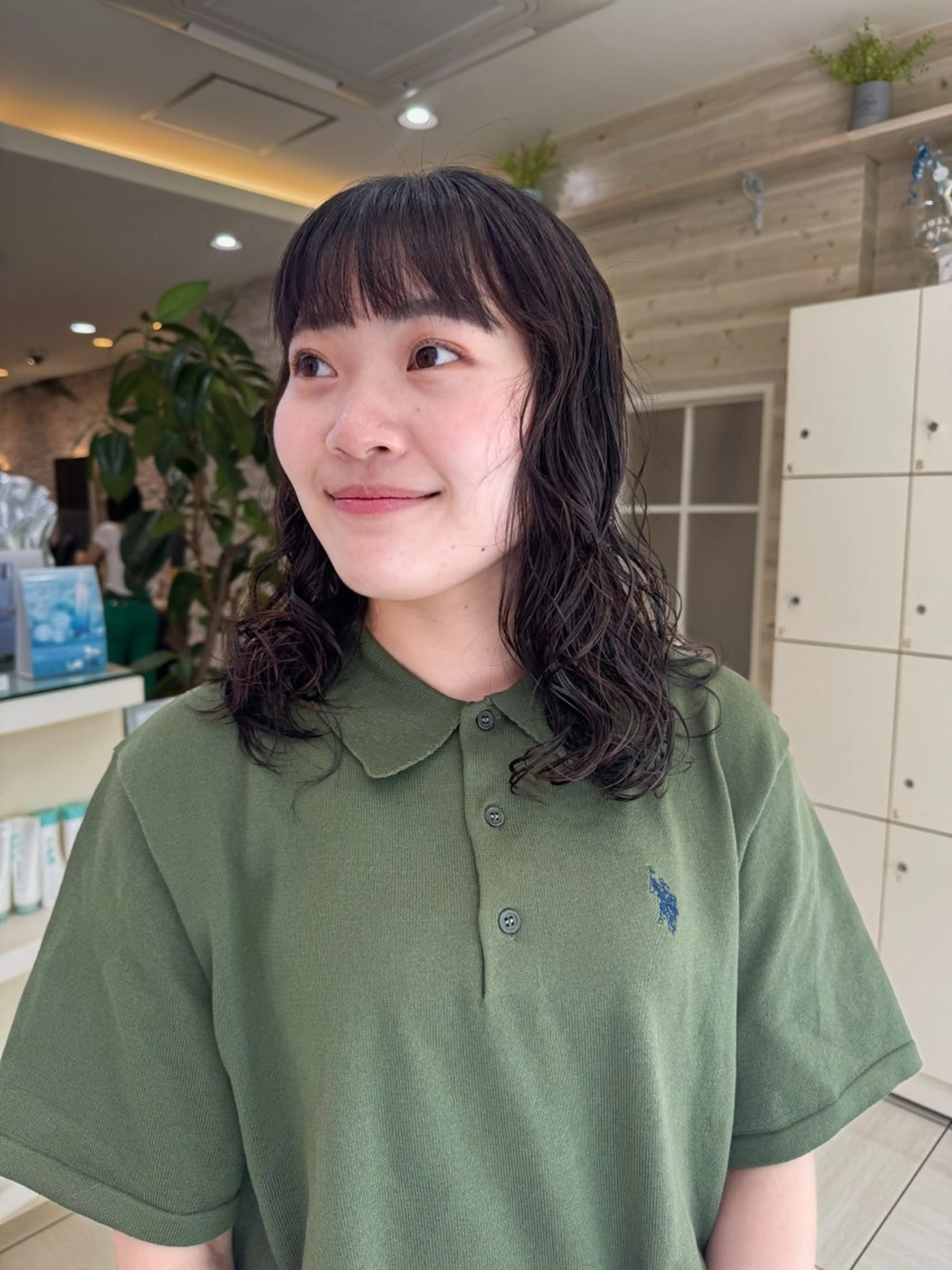 ミディアム パーマ カット パーマ Seeknext // Rukaのヘアスタイル