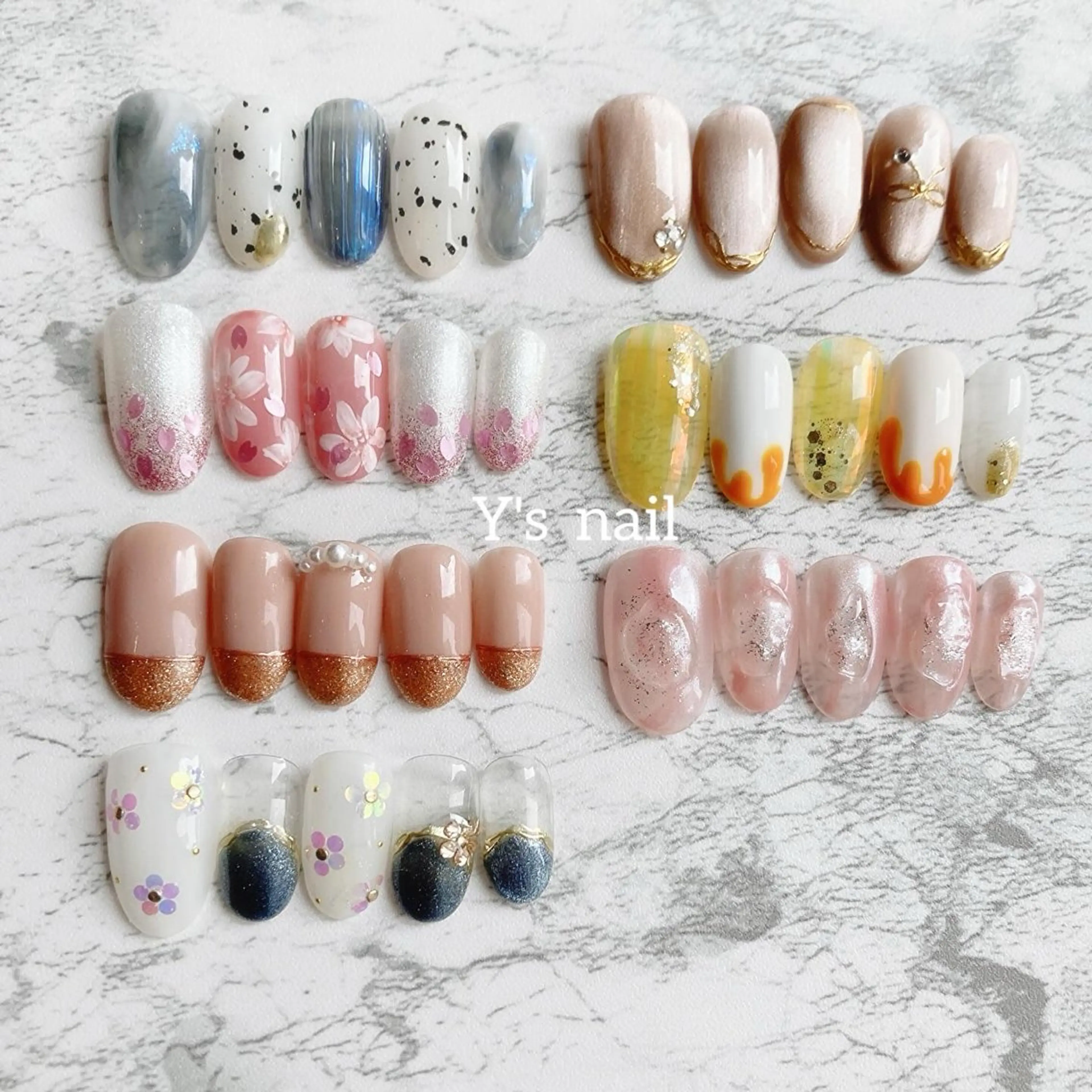 ネイル 手書きが得意🖌️ Y’s  nailのネイルデザイン