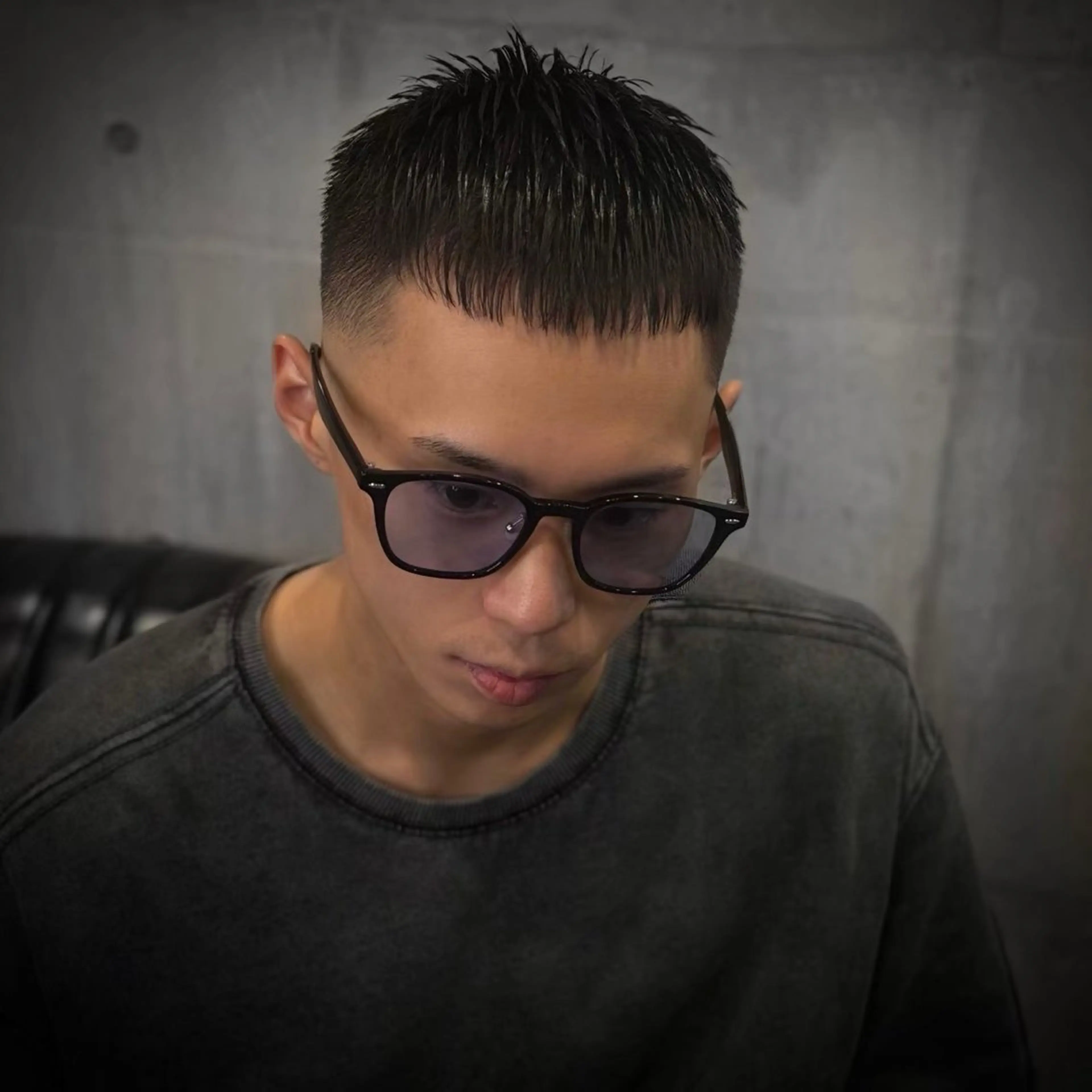 メンズカットモデル。モデル料金で、商品ご購入の方のみ施術無料の写真