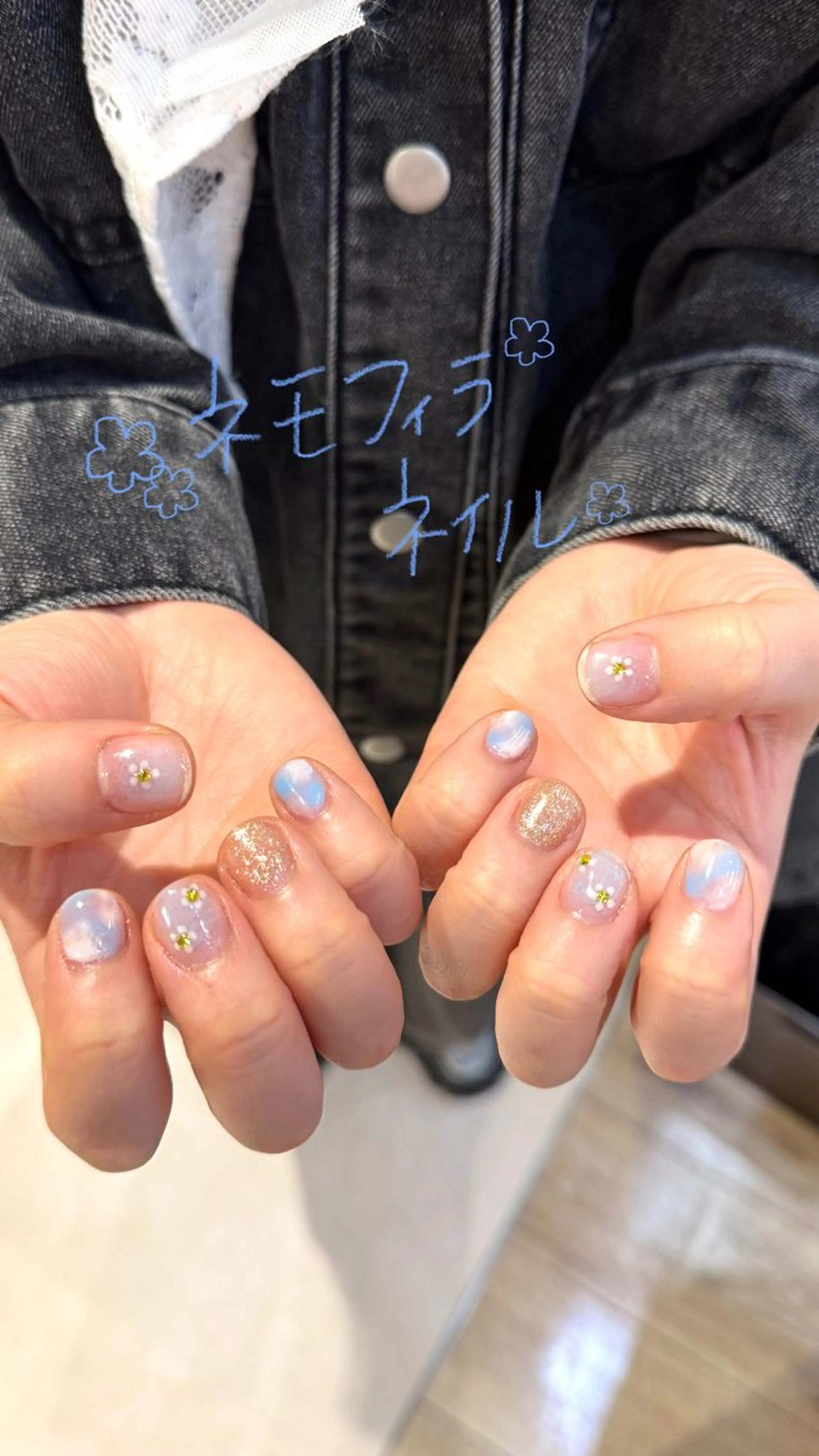 ネイル ハンドネイル 大霜 ネイルステーションのネイルデザイン