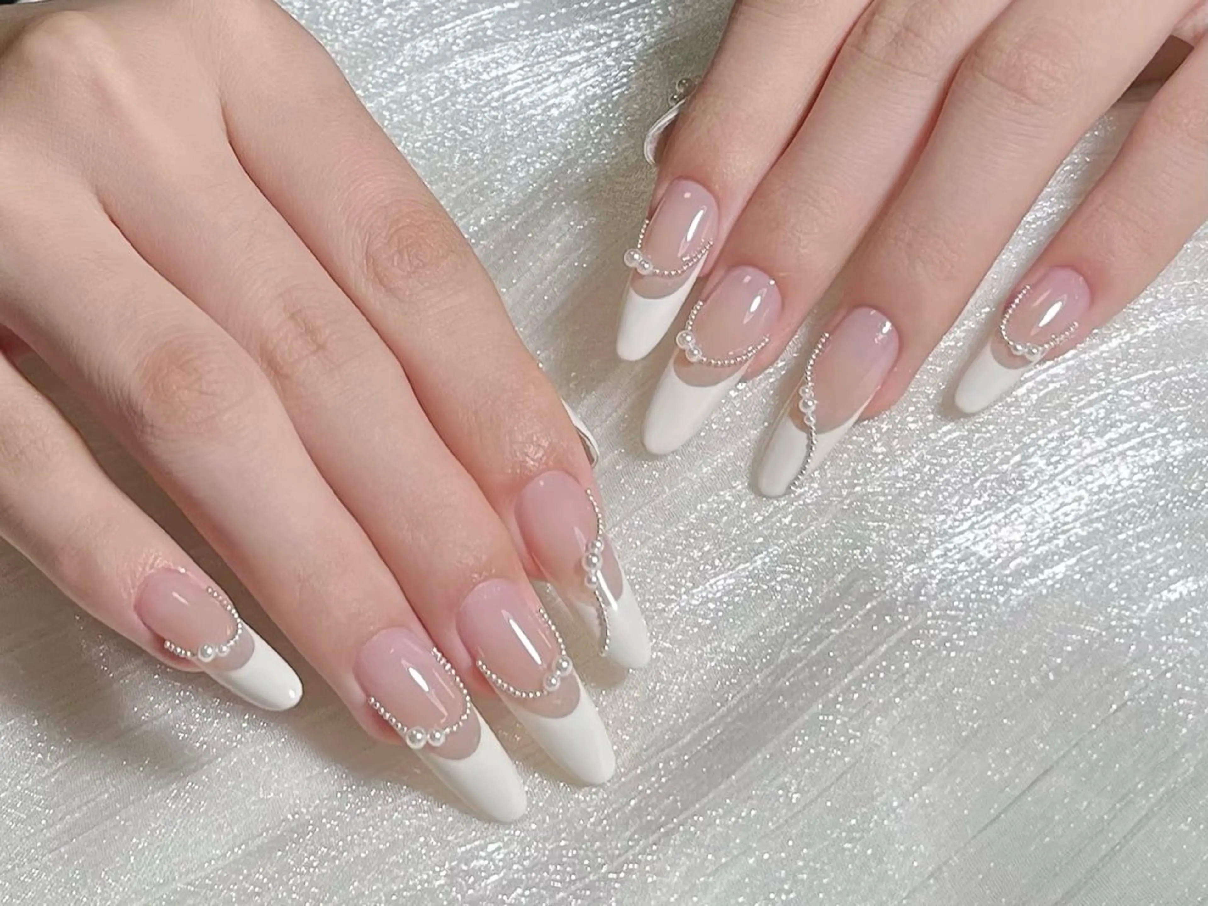 ネイル フレンチネイル 韓国ネイル 持ち込み スカルプネイル ワンホンネイル ハンドネイル Speraネイル 大宮店🎀のネイルデザイン