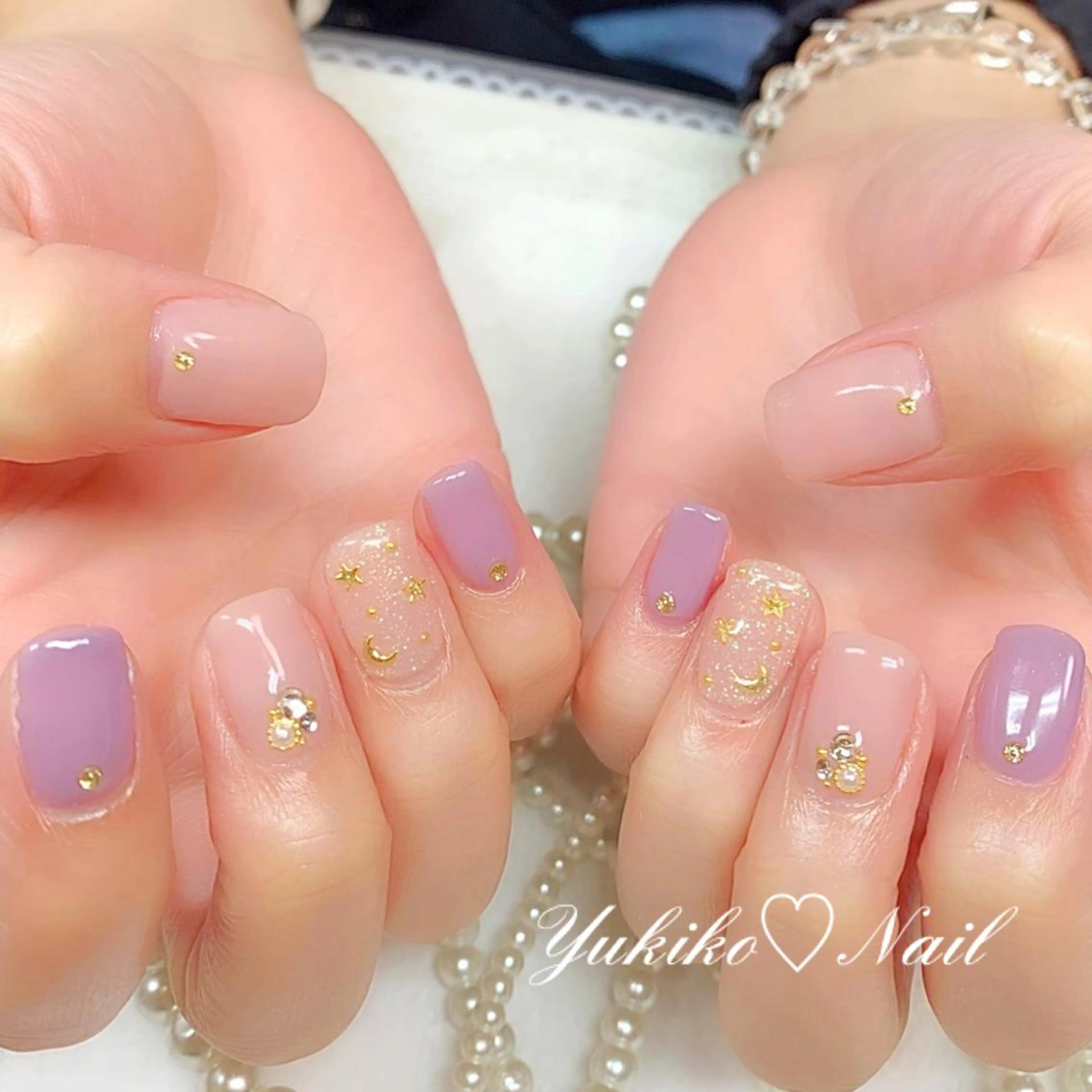 ネイル キラキラネイル ハンドネイル ユキコ ネイルのネイルデザイン
