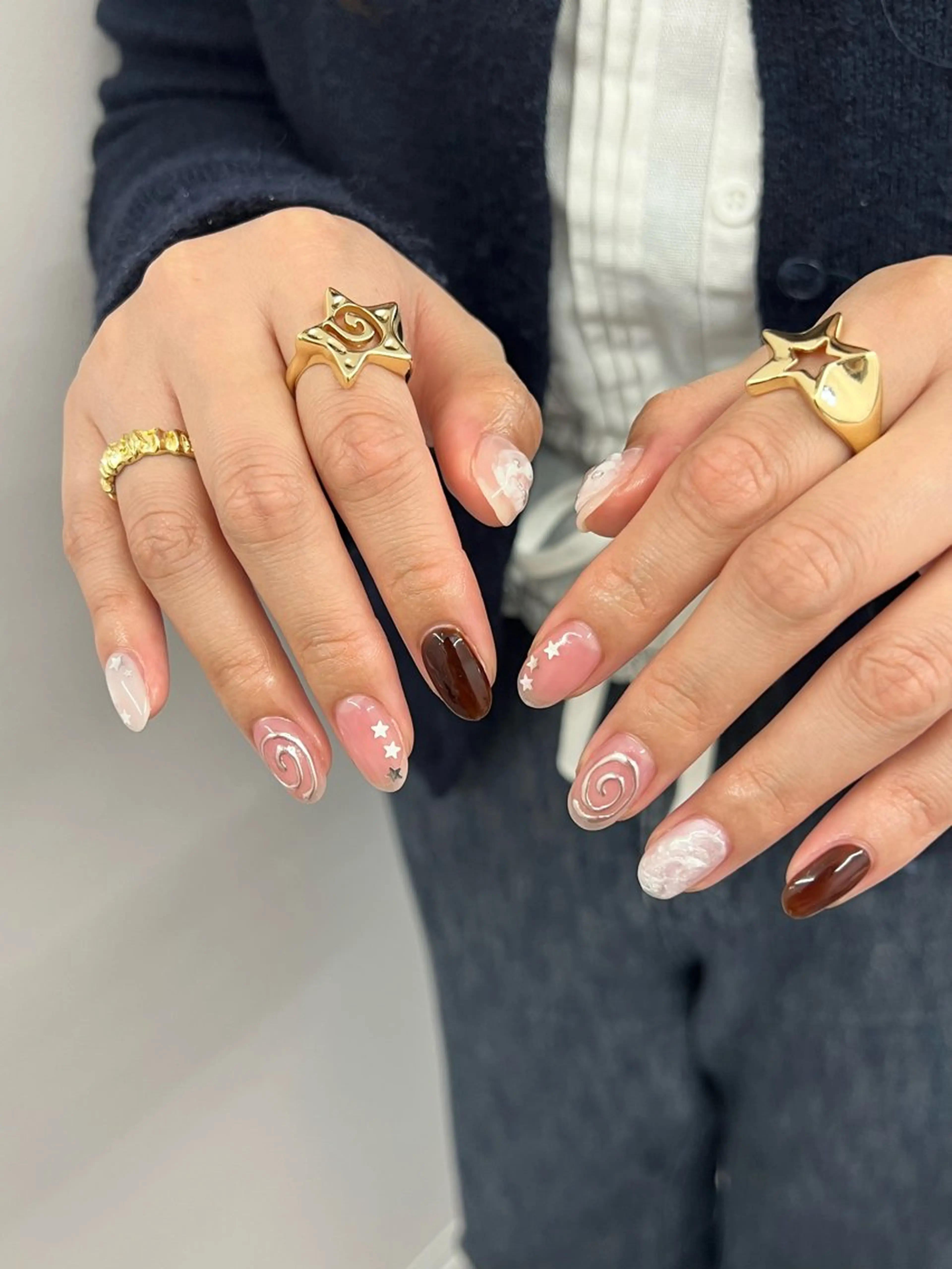 ネイル ジェルネイル マグネットネイル ニュアンスネイル パラジェル ピンク ハンドネイル ハンドケア Bana_ Nailのその他イメージ