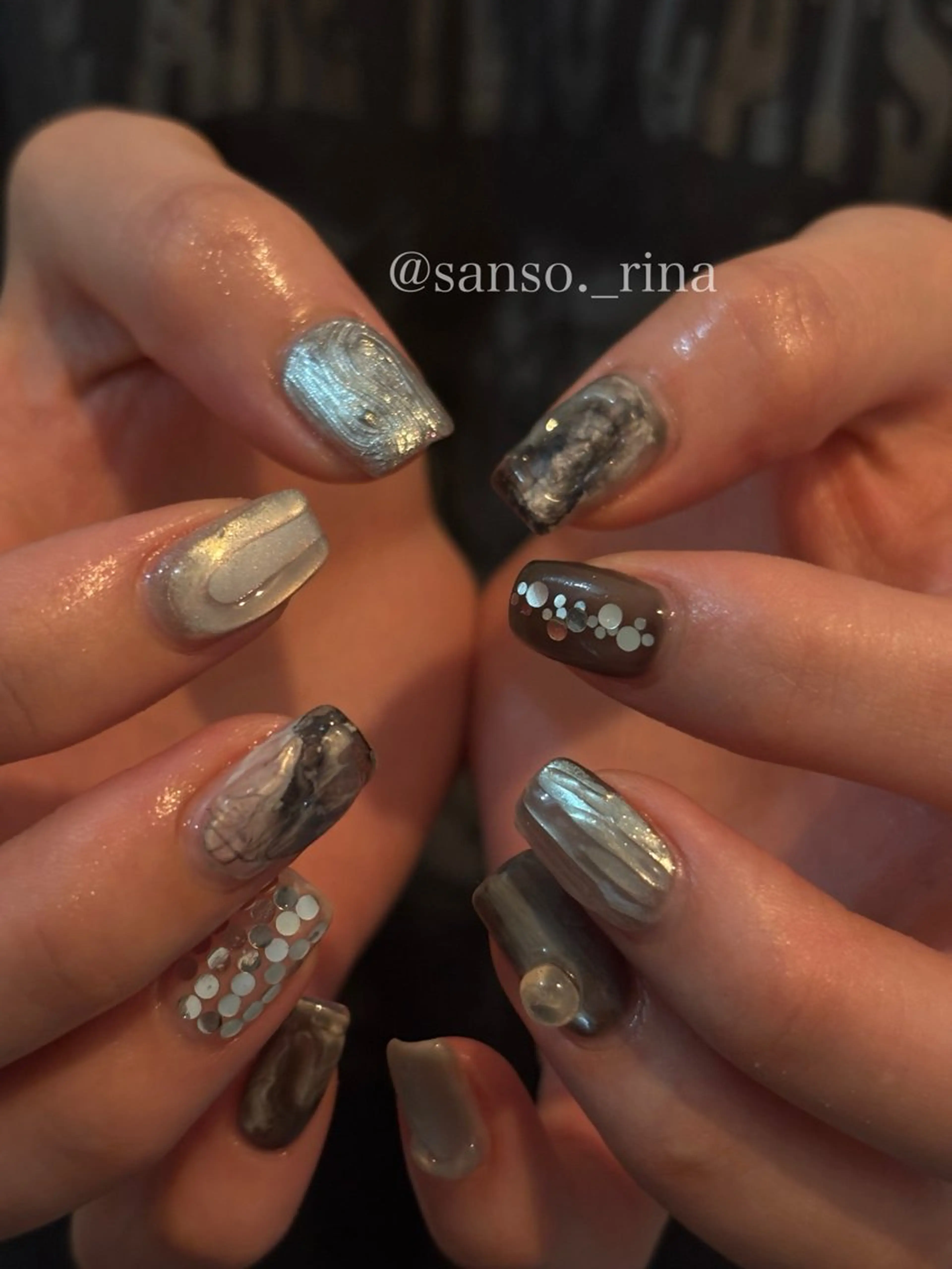 ネイル ハンドネイル フットネイル nuu  栄所属・早川 里奈のネイルデザイン