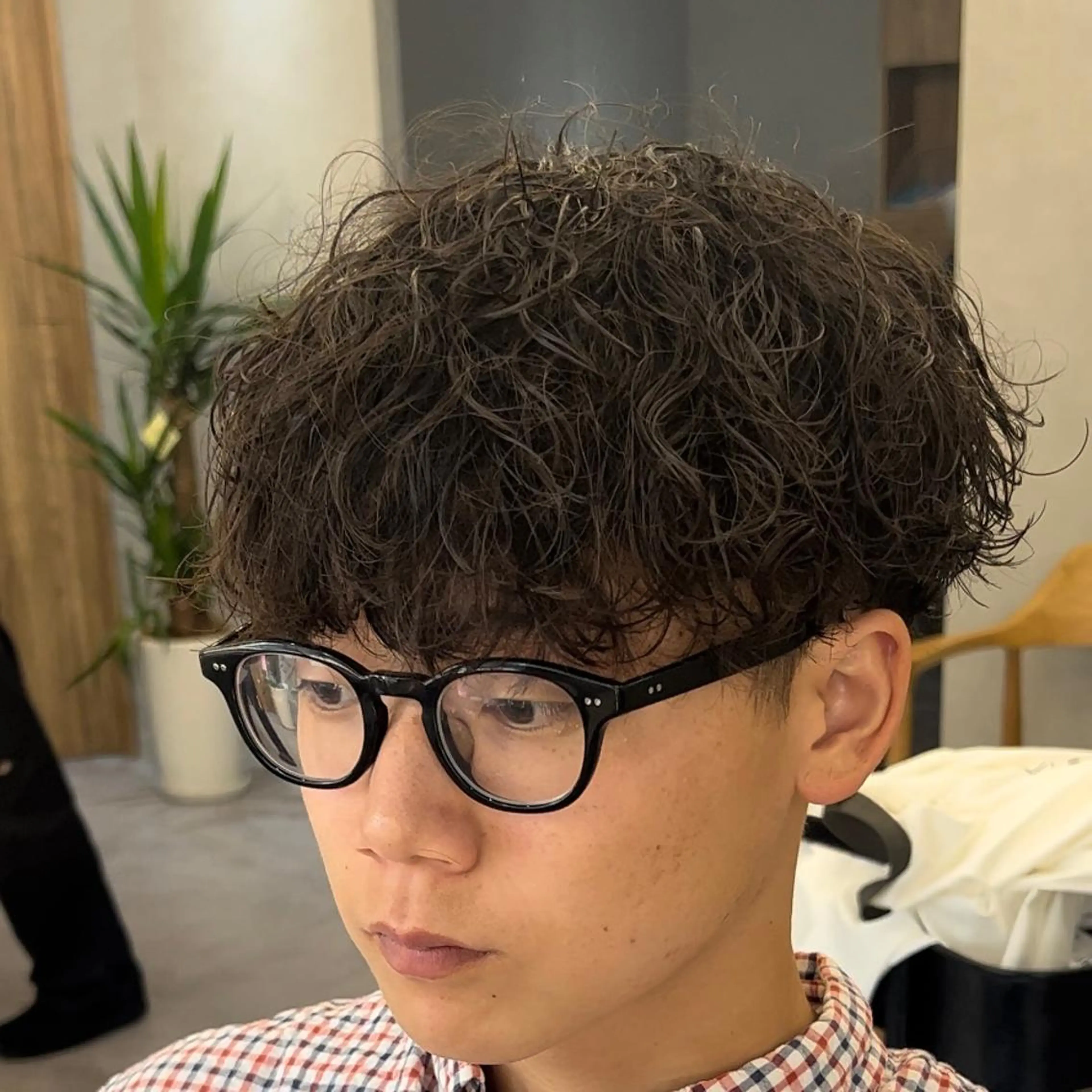 パーマ メンズ 浜野 泰斗のヘアスタイル