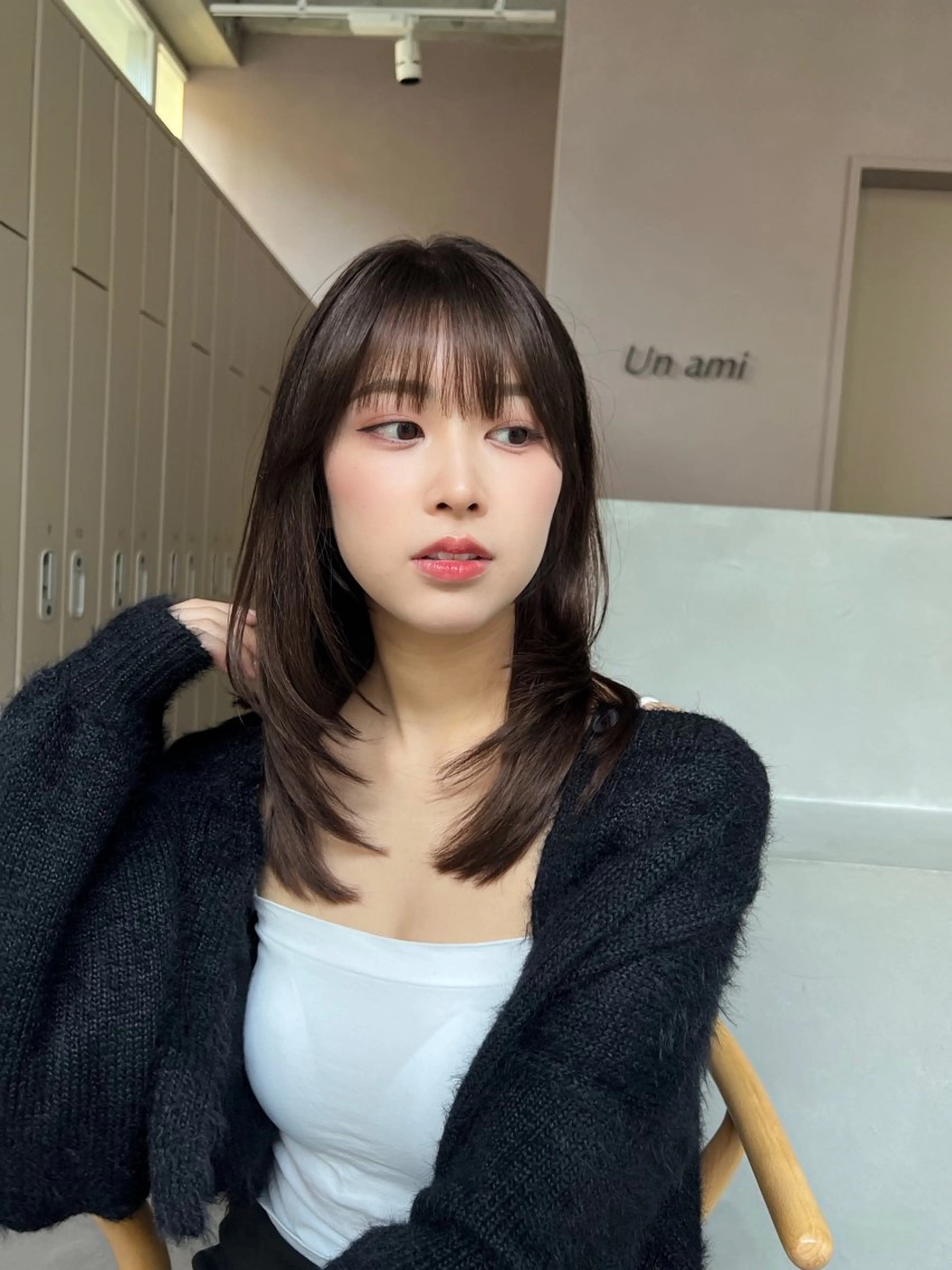 ミディアム くびれヘア 似合わせカット レイヤーカット/ くびれヘア佐藤大空のヘアスタイル