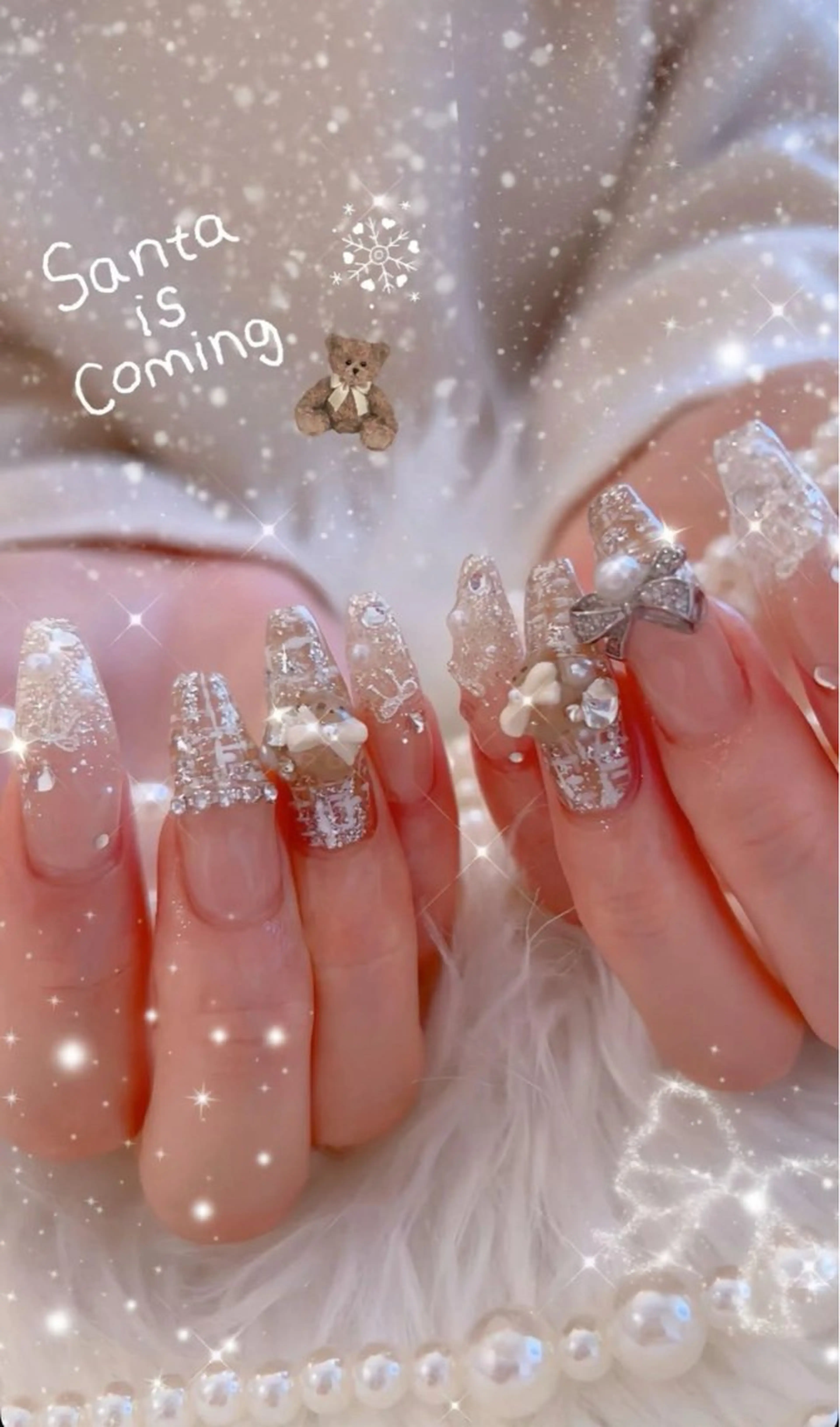 ネイル アートネイル 持ち込み バレンタイン ハンドネイル アイラブミーネイル MAMI指名のネイルデザイン