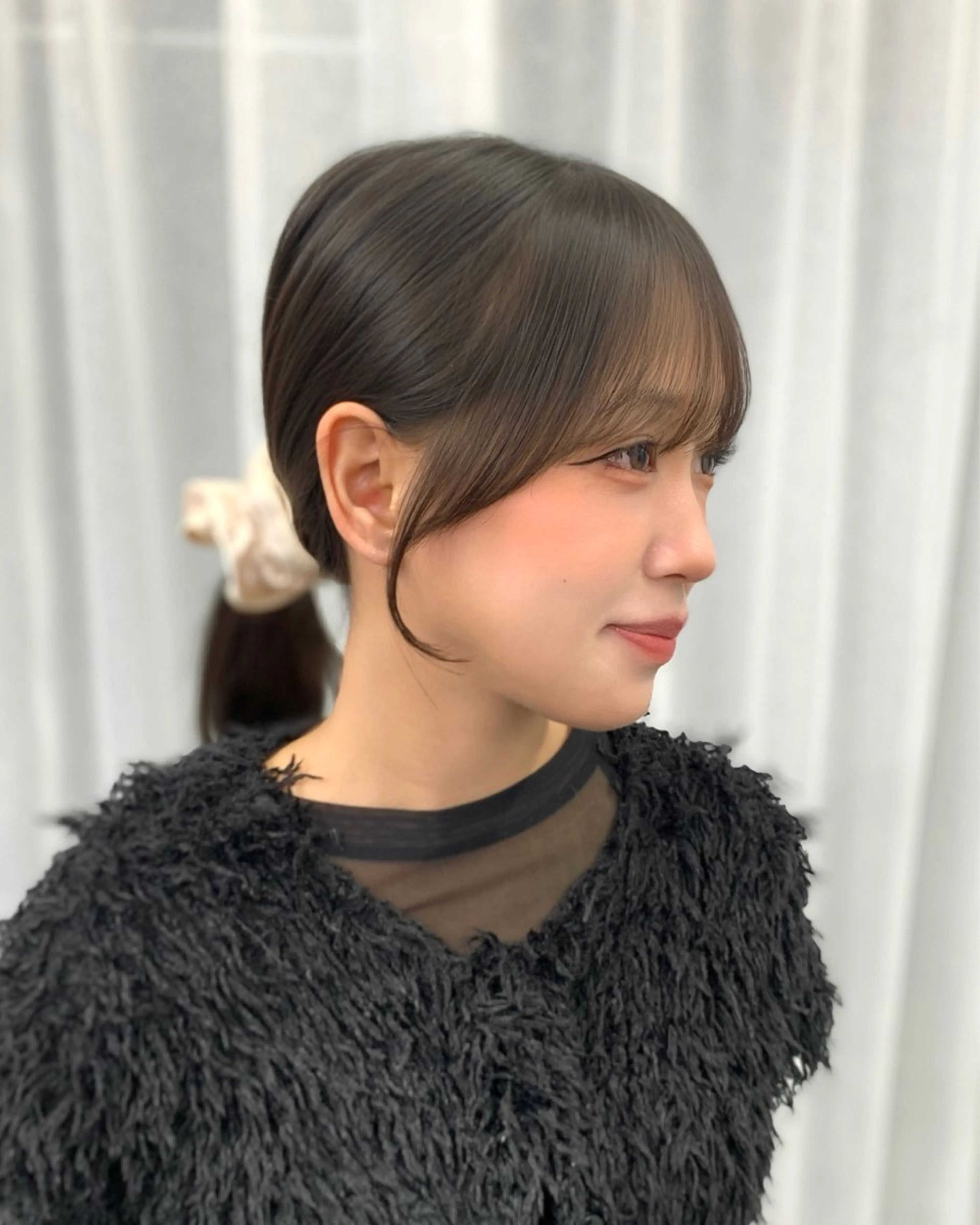 セミロング カット ヘアカラー 🎀韓国風顔周り× 透明感/梅田/アリサのヘアスタイル