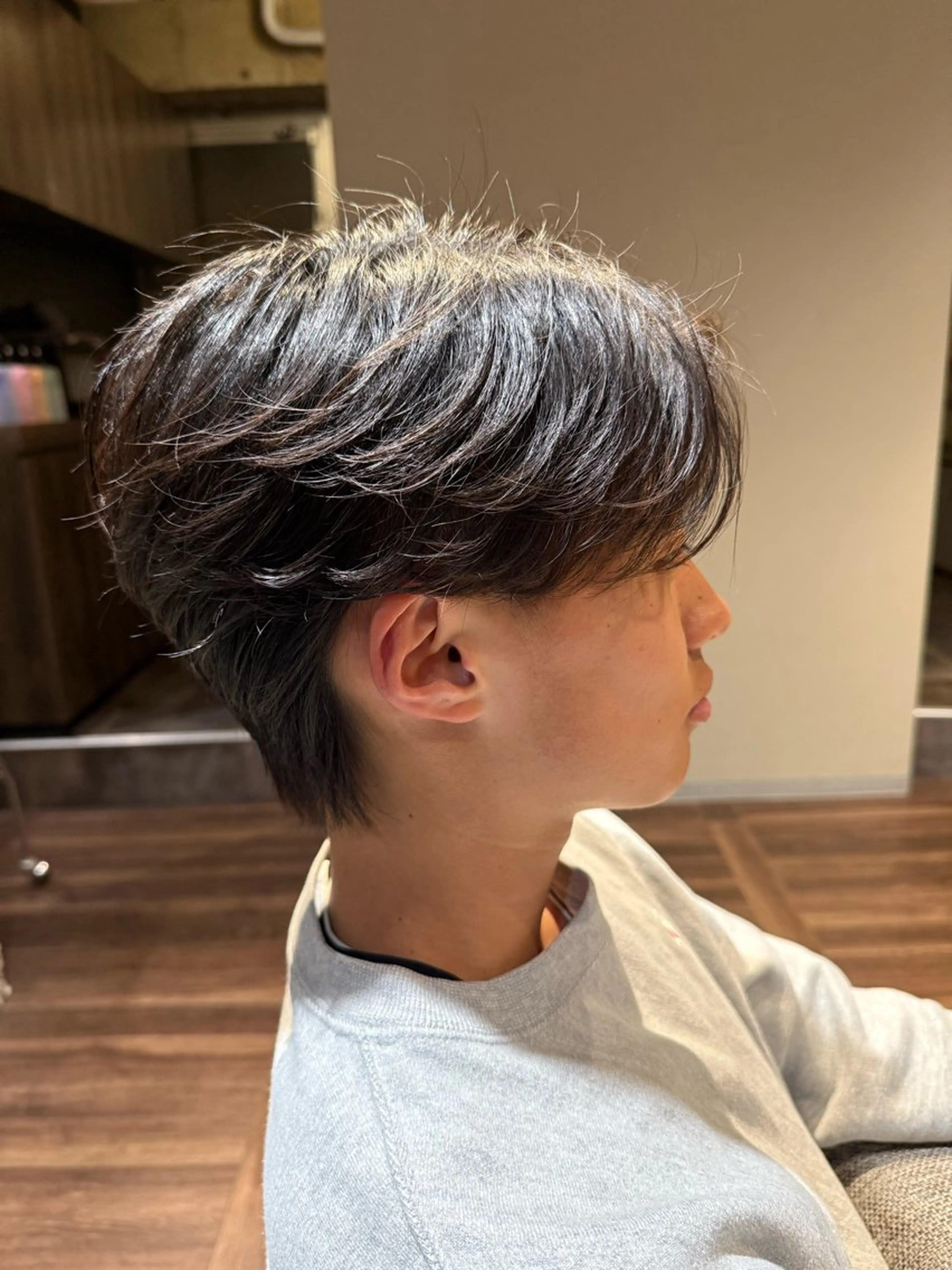 ショート パーマ メンズ メンズパーマ ニュアンスパーマ メンズ/佐藤 恒輝のヘアスタイル