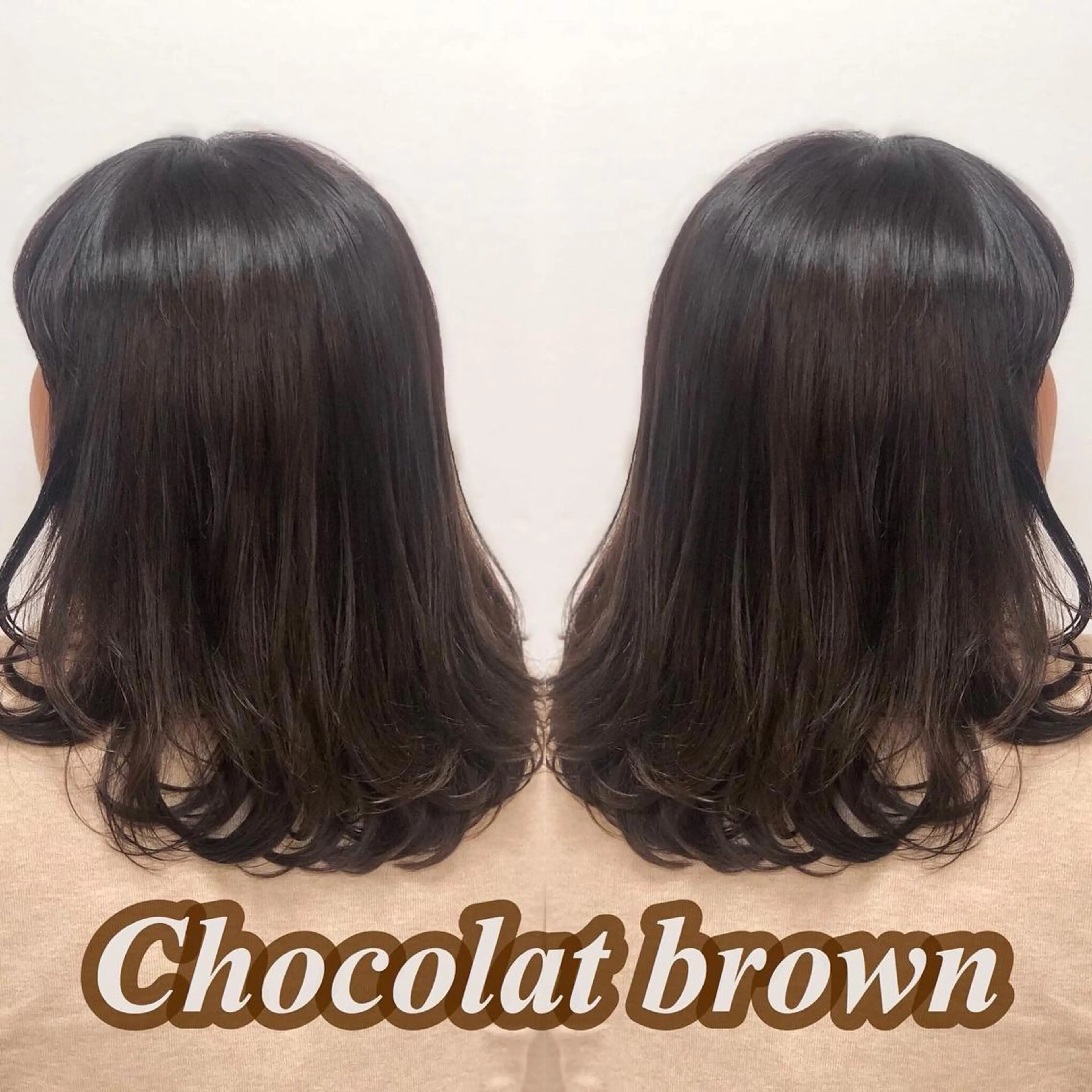 ミディアム カラー ブラウンカラー ショコラブラウン イルミナカラー ピンクカラー 推しヘア🎀 NATSUNEのヘアスタイル